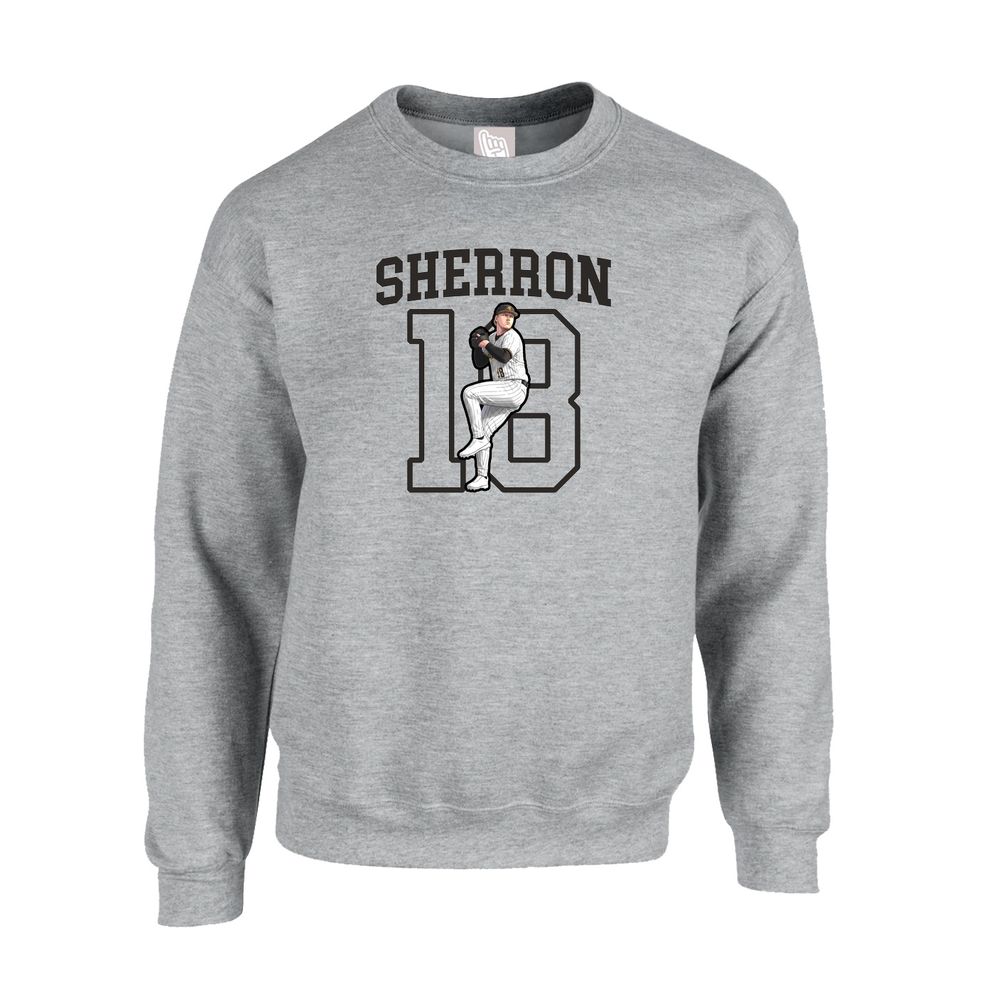 Fleece Crew — Shirsey in Grey
