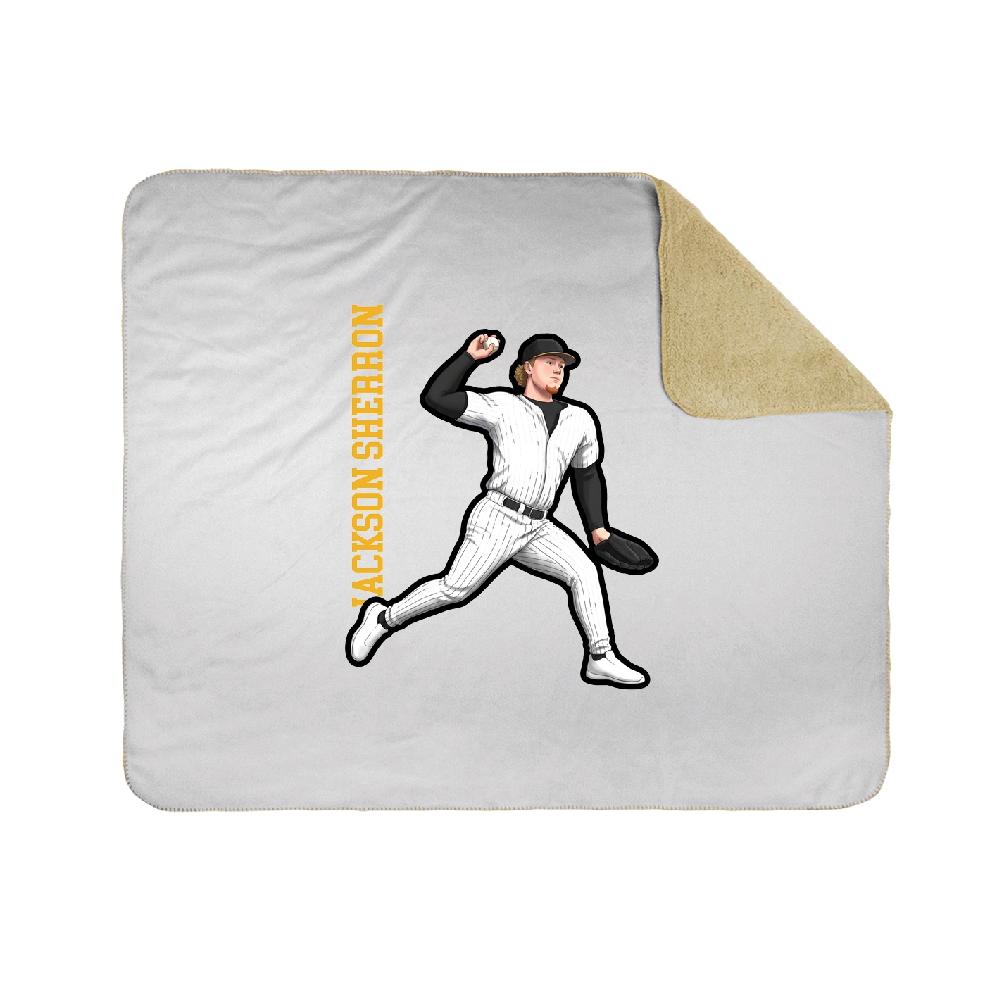 50x60 Sherpa Lined Throw Blanket