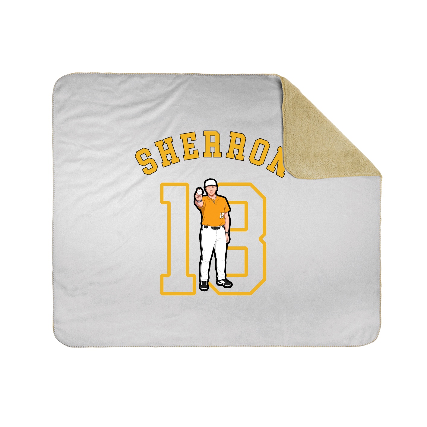 50x60 Sherpa Lined Throw Blanket