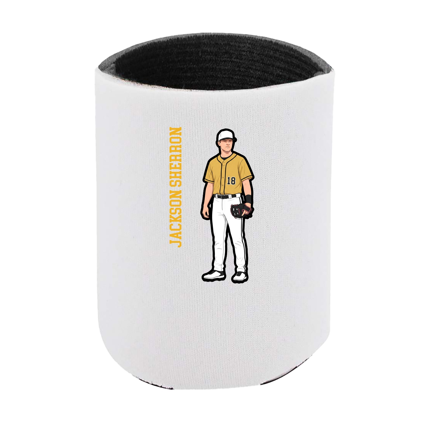 Can Holder — Name Vertical in White