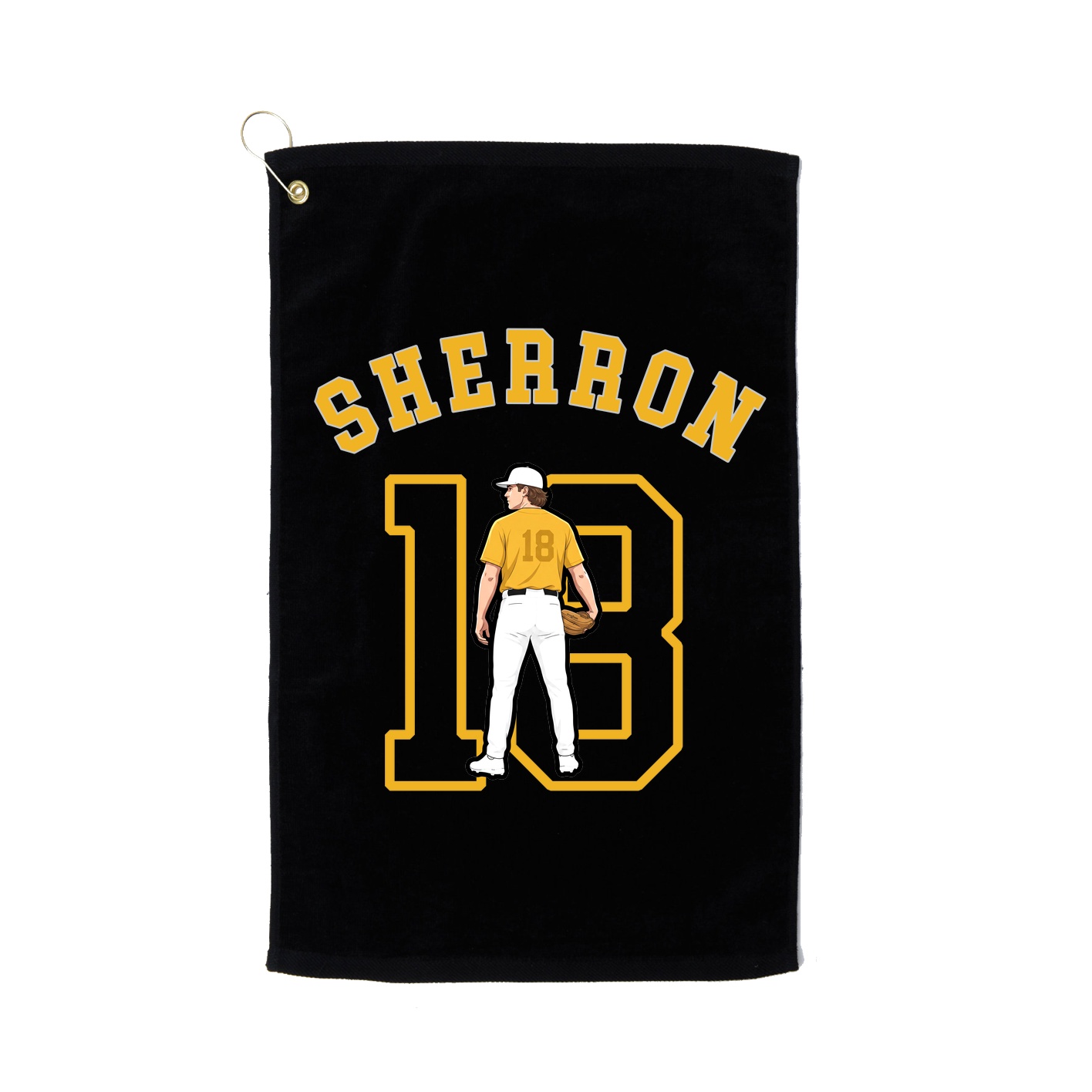 Golf Towel — Shirsey Arch in Black