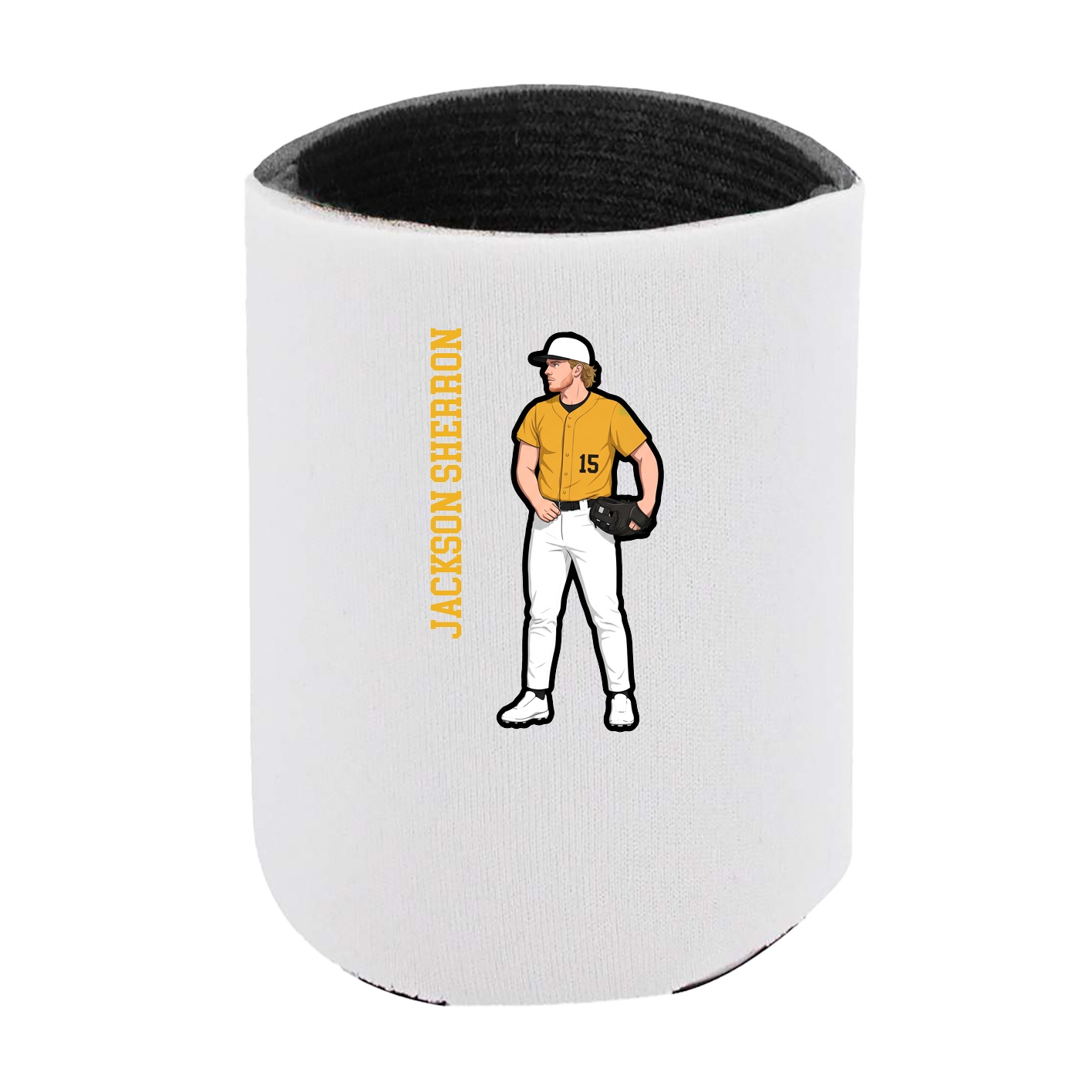 Can Holder — Name Vertical in White