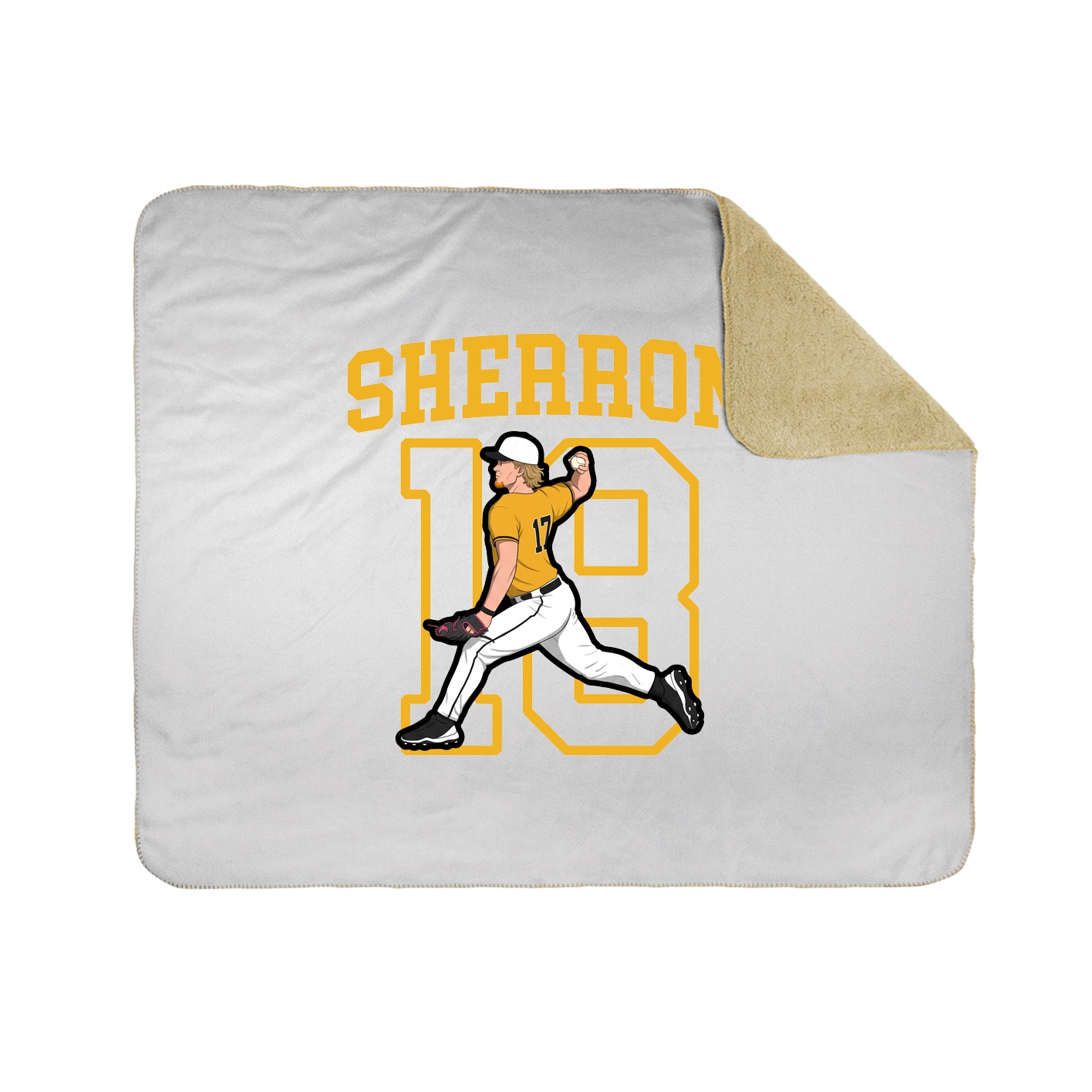 50x60 Sherpa Lined Throw Blanket