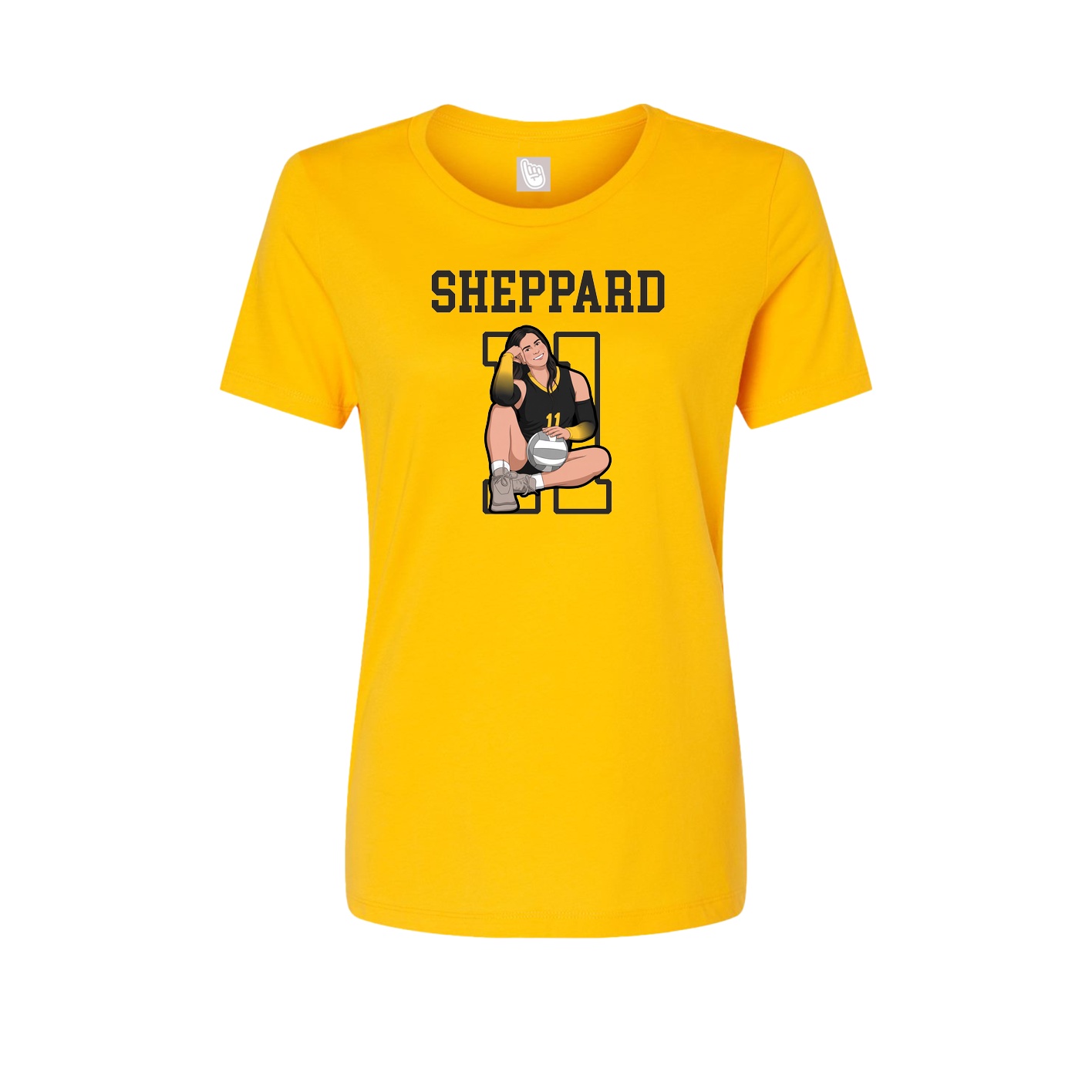 Fitted Women's Tee — Shirsey in Gold