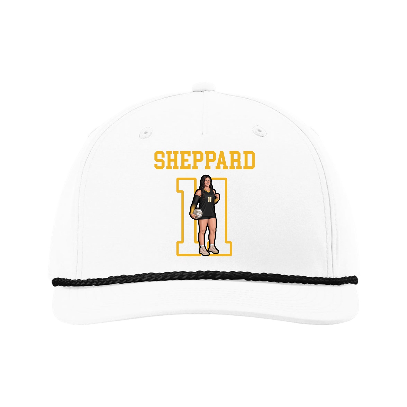 Five-Panel Classic Rope Cap — Shirsey in White