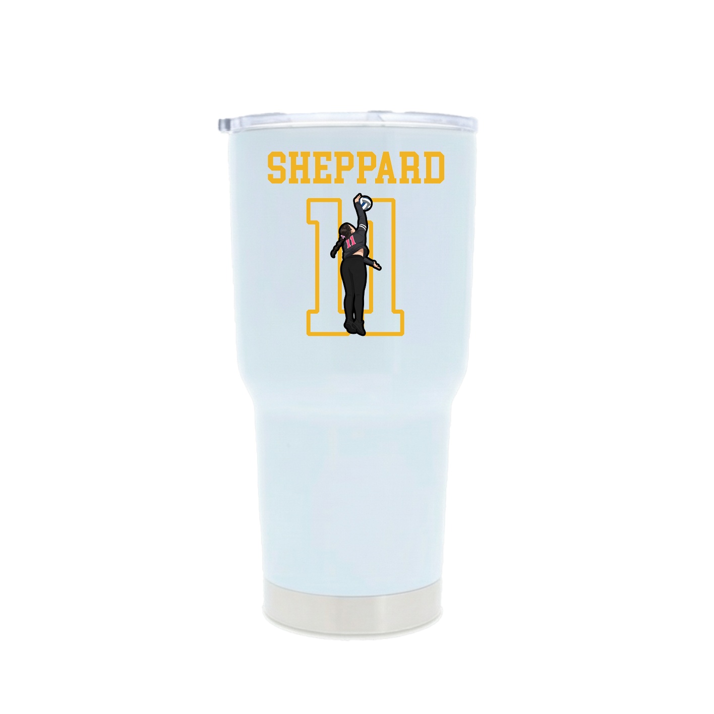 30oz Stainless Steel Tumbler — Shirsey in White
