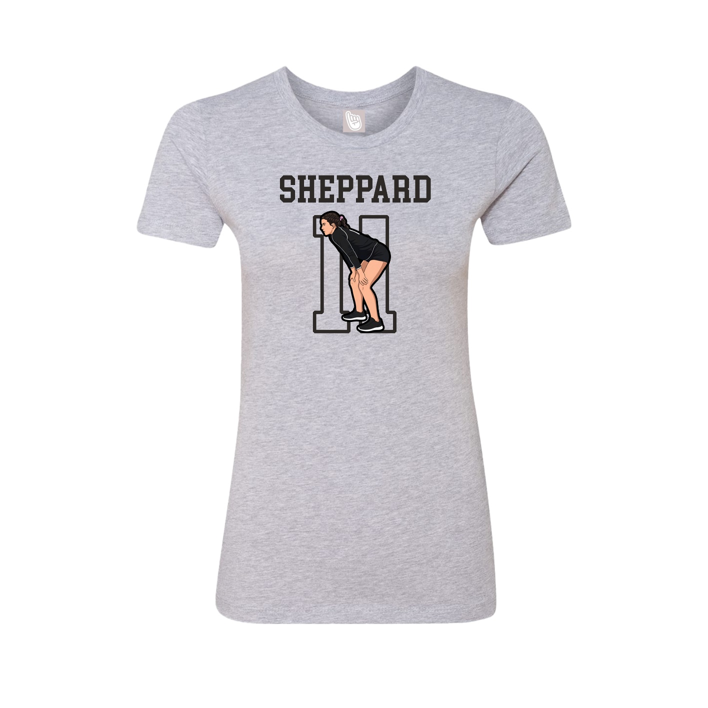 Fitted Women's Tee — Shirsey in Grey