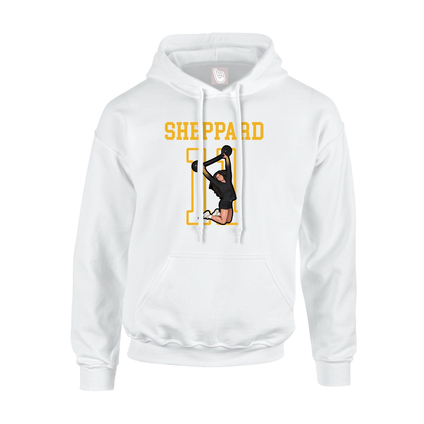 Hoodie — Shirsey in White