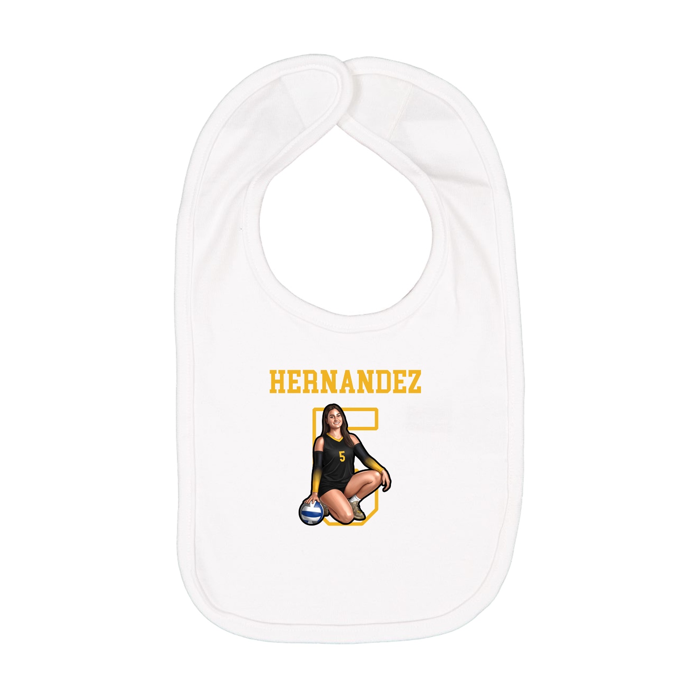 Infant Bib — Shirsey in White