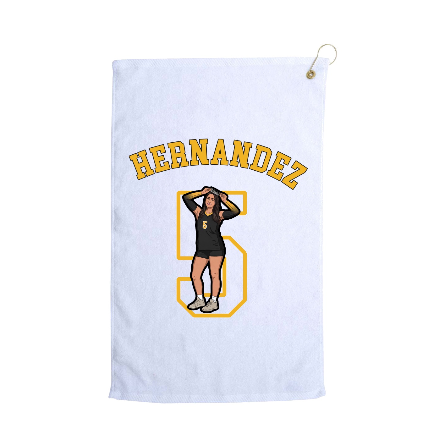 Golf Towel — Shirsey Arch in White