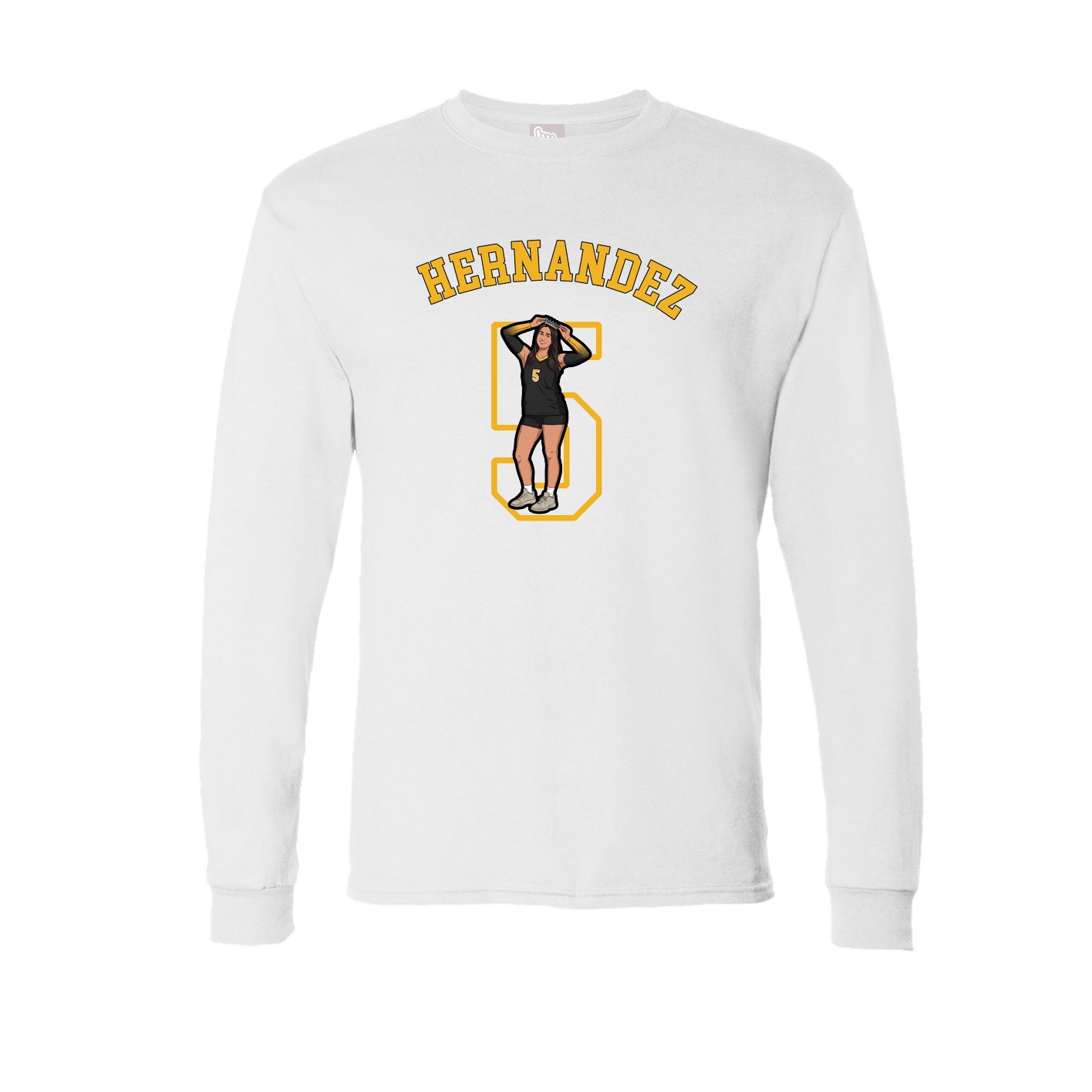 Long Sleeve Tee — Shirsey Arch in White