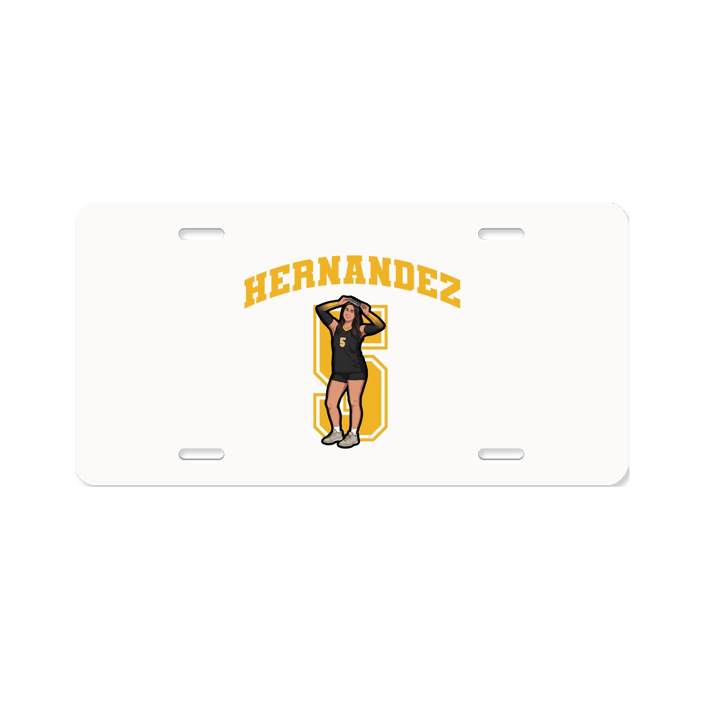 License Plate — Number in Classic