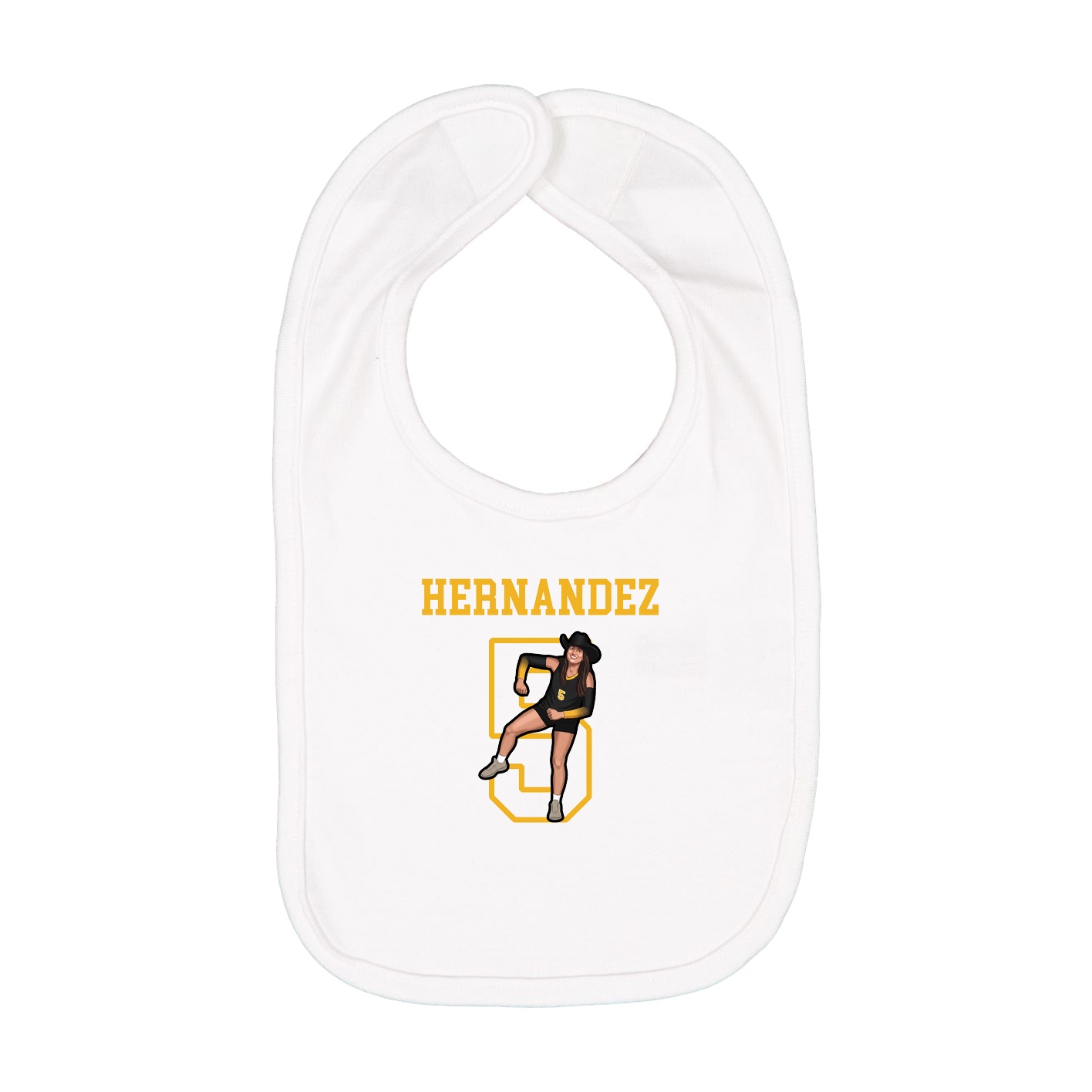 Infant Bib — Shirsey in White