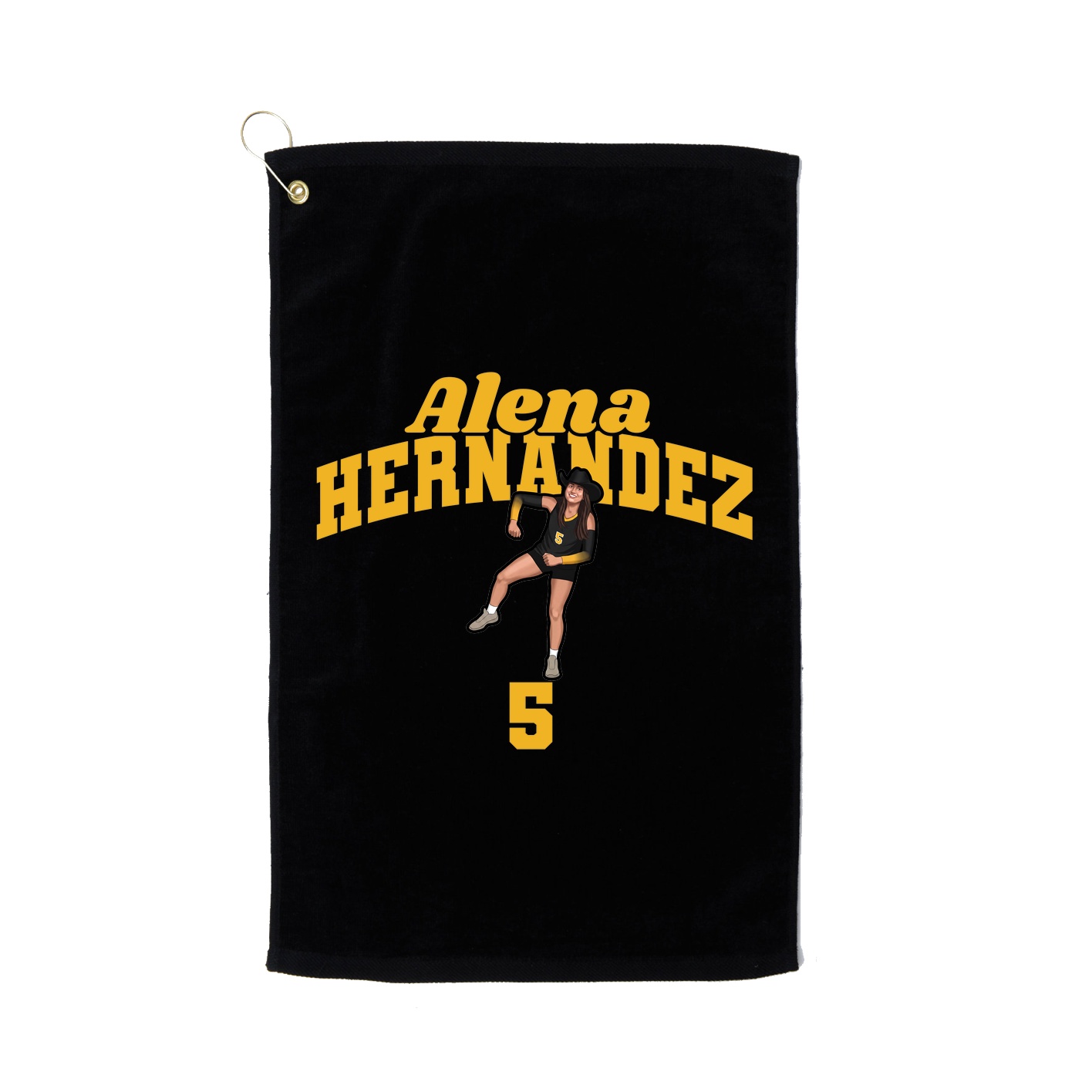Golf Towel — Signature Arch in Black