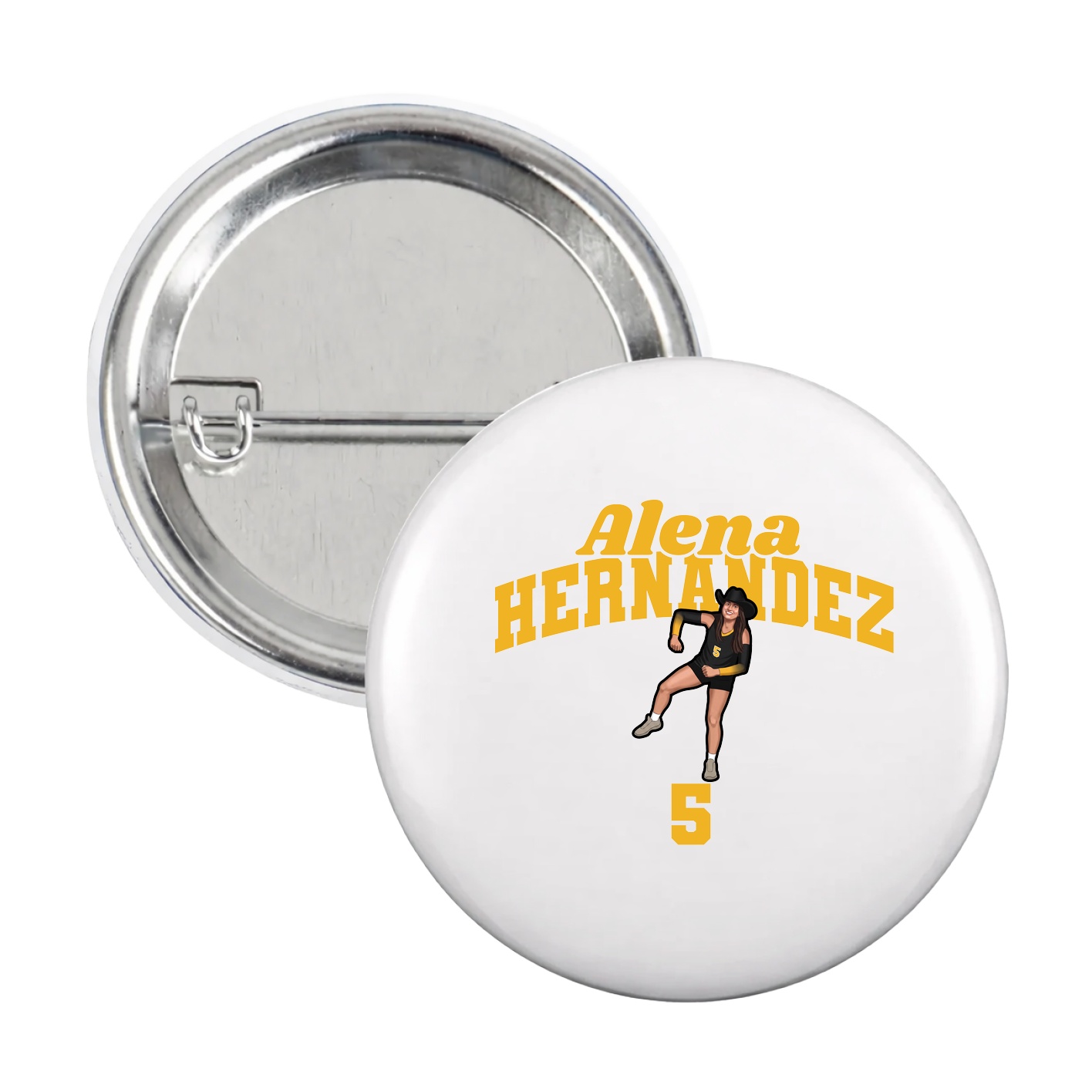 Game Day Button — Signature Arch in White