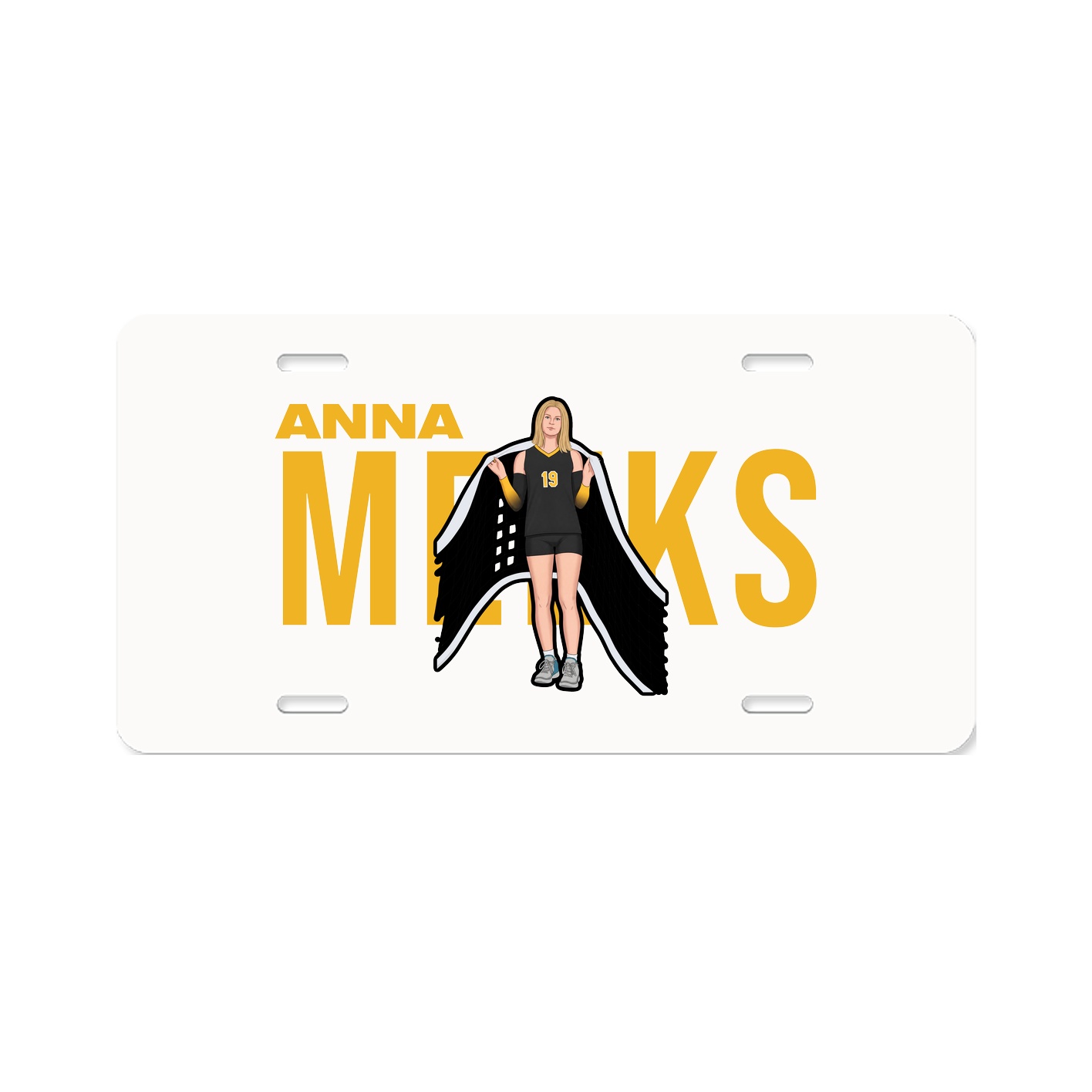 License Plate — Player Name in Classic