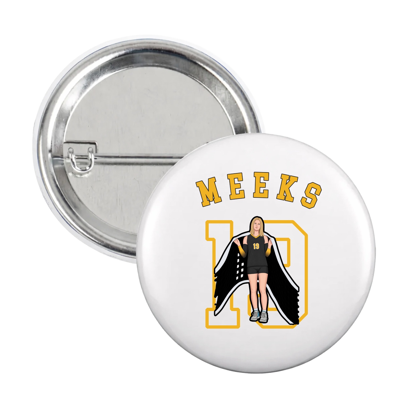 Game Day Button — Shirsey Arch in White