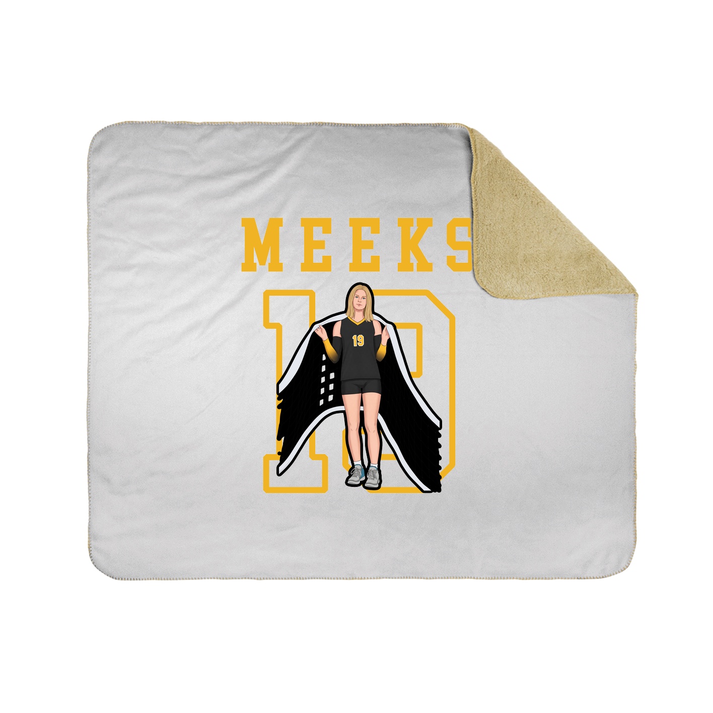 Throw Blanket — Shirsey in White