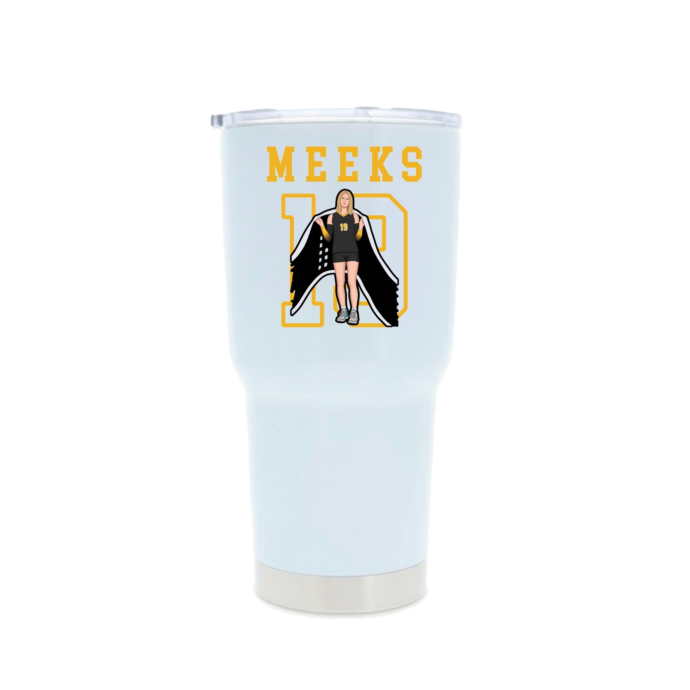 30oz Stainless Steel Tumbler — Shirsey in White