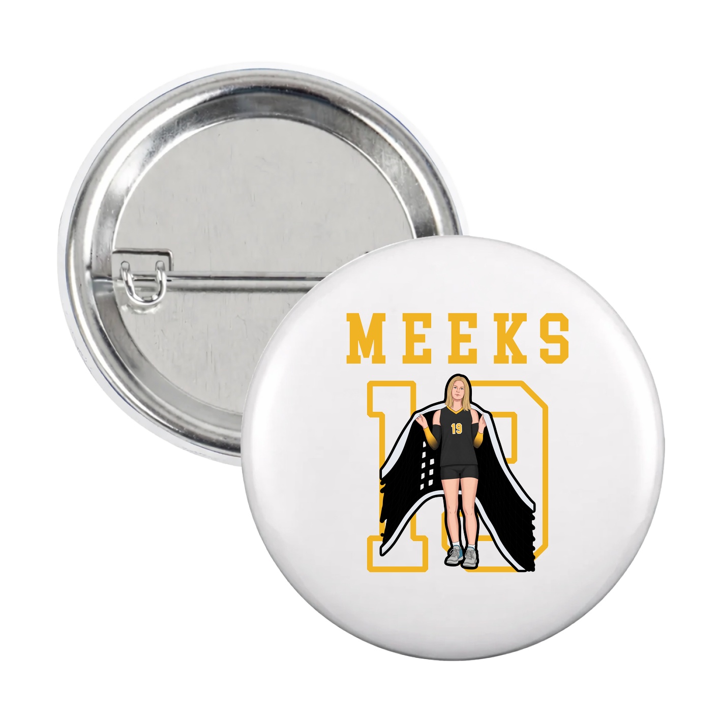 Game Day Button — Shirsey in White