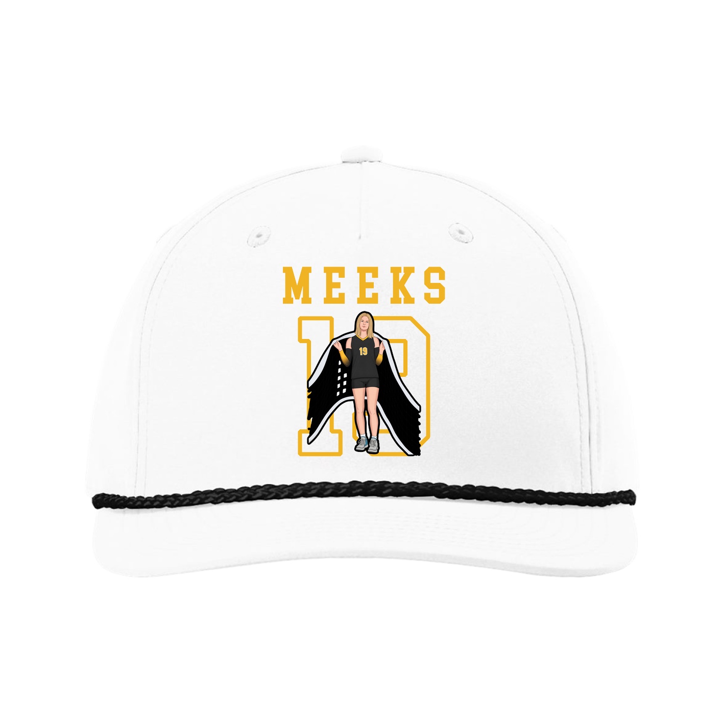 Five-Panel Classic Rope Cap — Shirsey in White