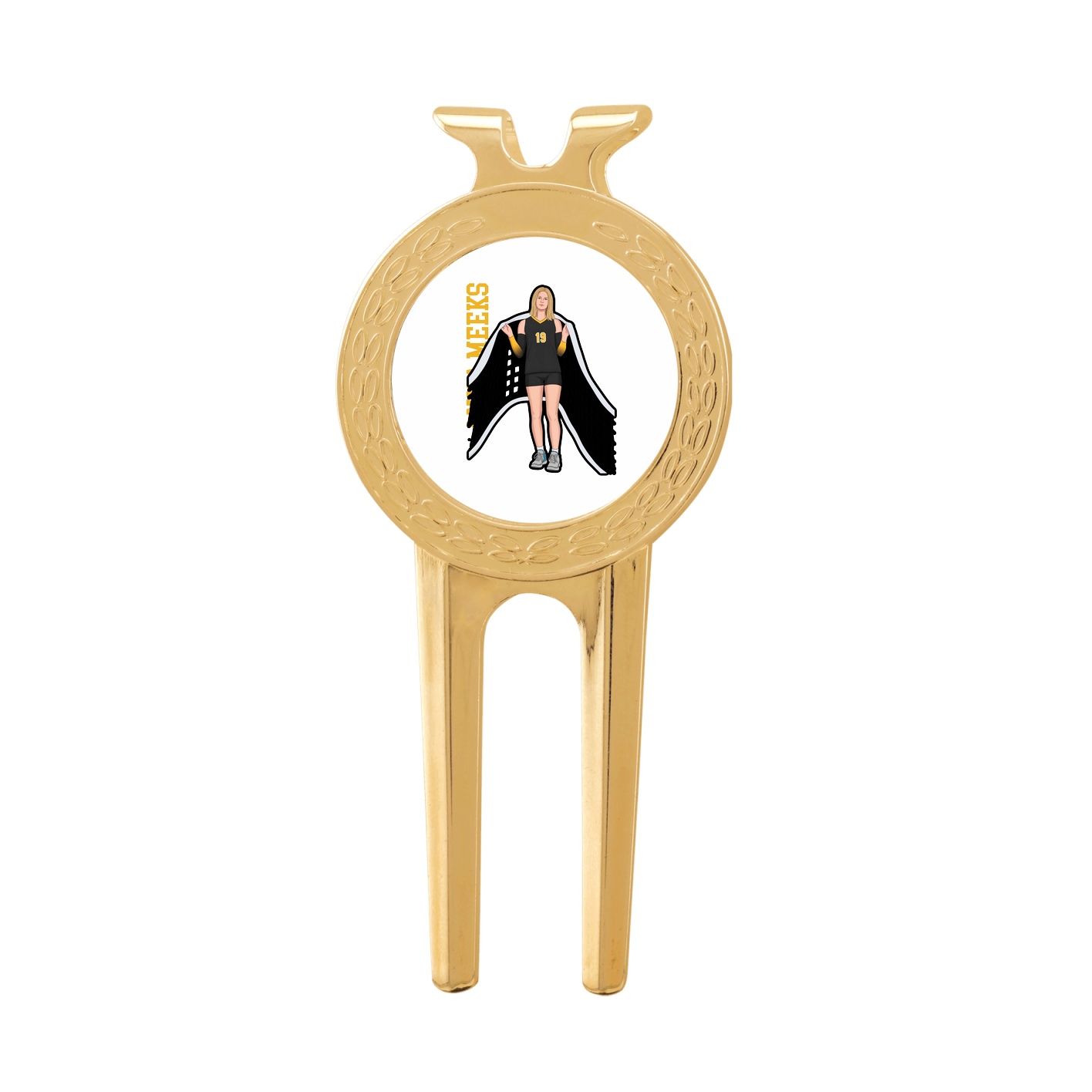 Divot Tool with Ball Marker — Name Vertical in Classic