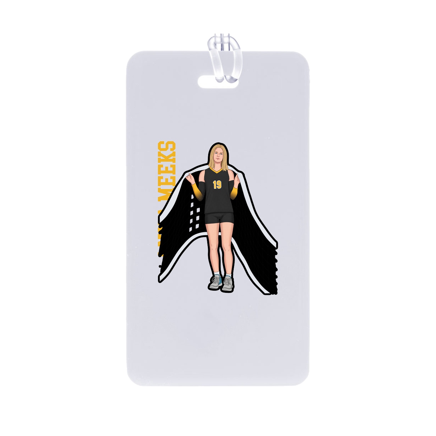 Bag Tag — Name Vertical in Classic
