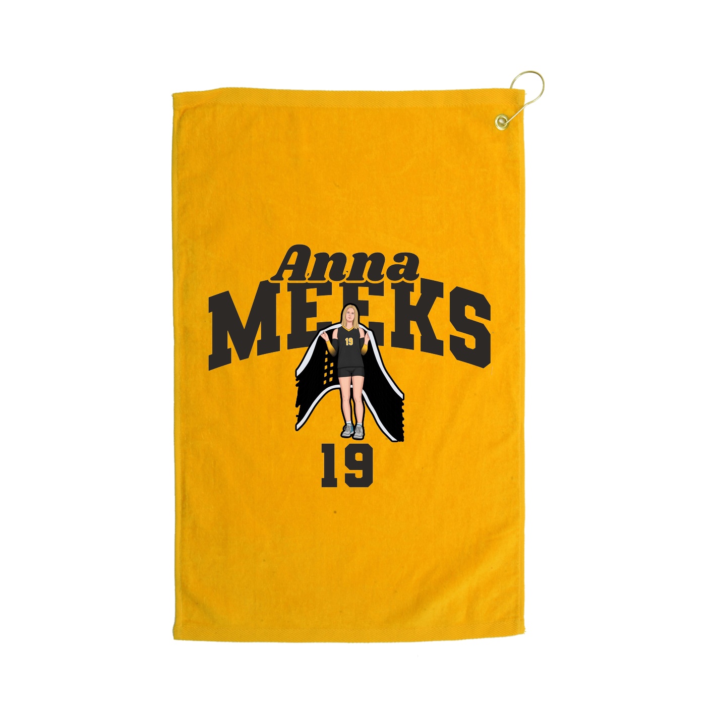 Golf Towel — Signature Arch in Gold