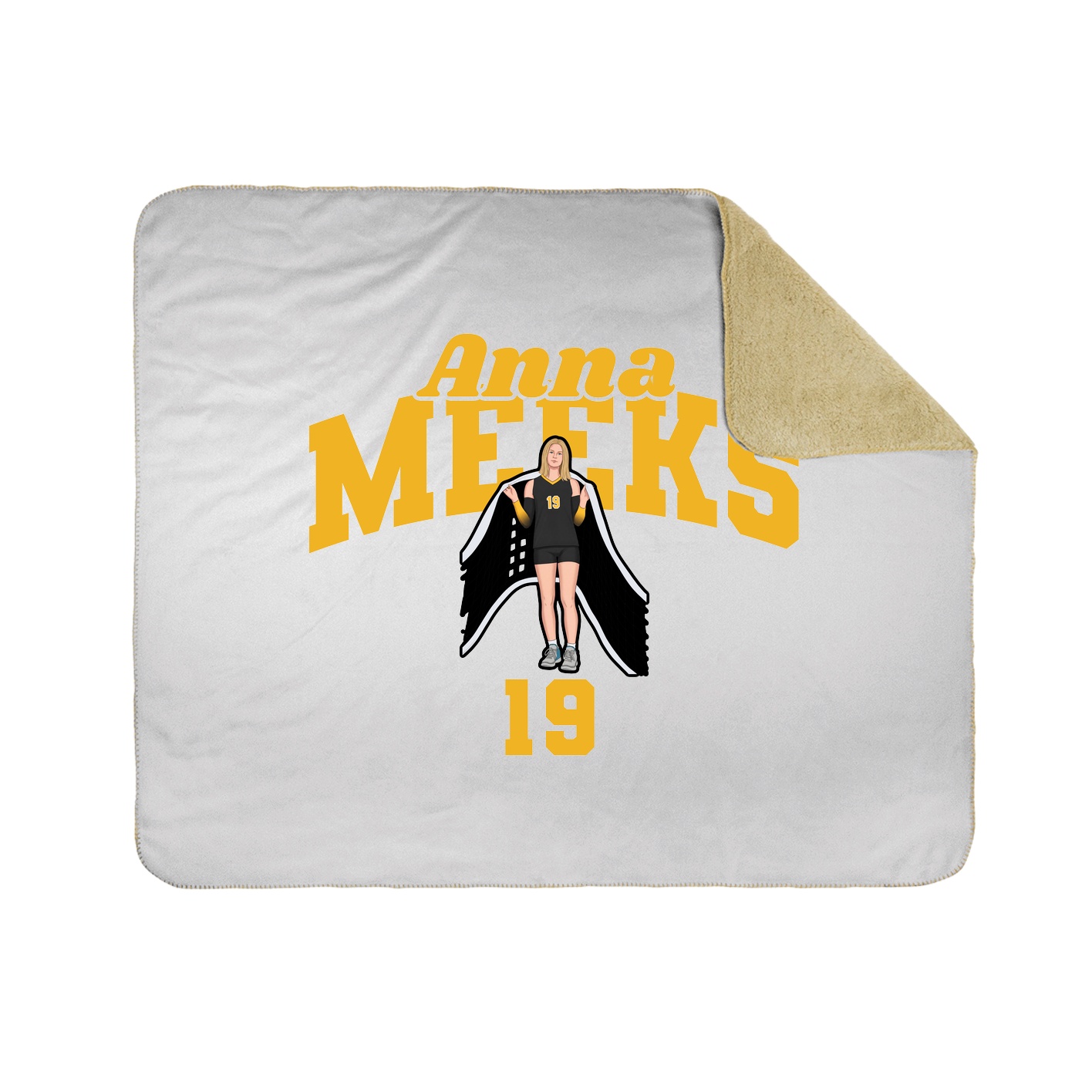Throw Blanket — Signature Arch in White