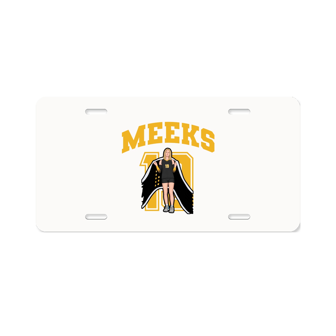 License Plate — Number in Classic