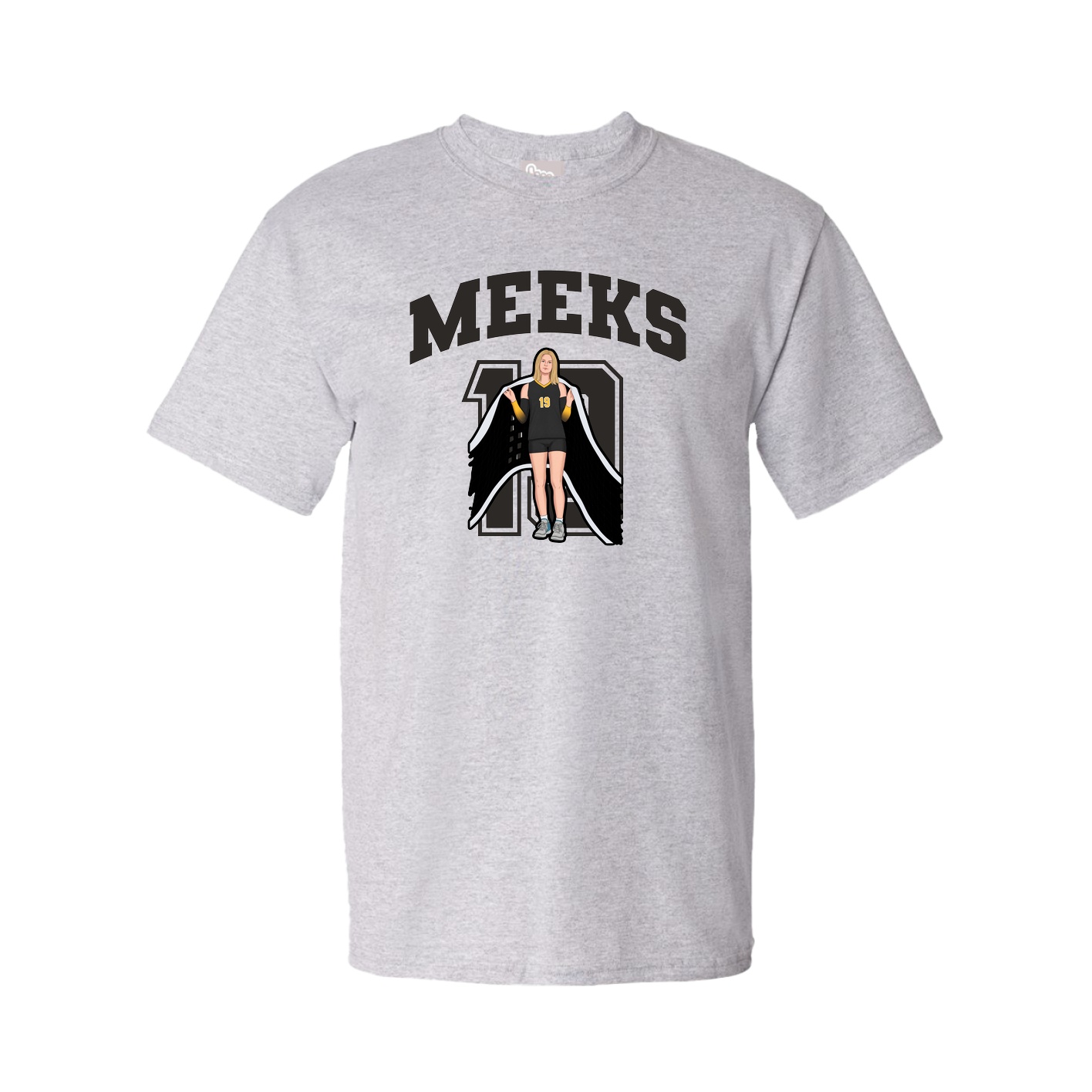 Youth Tee — Number in Grey