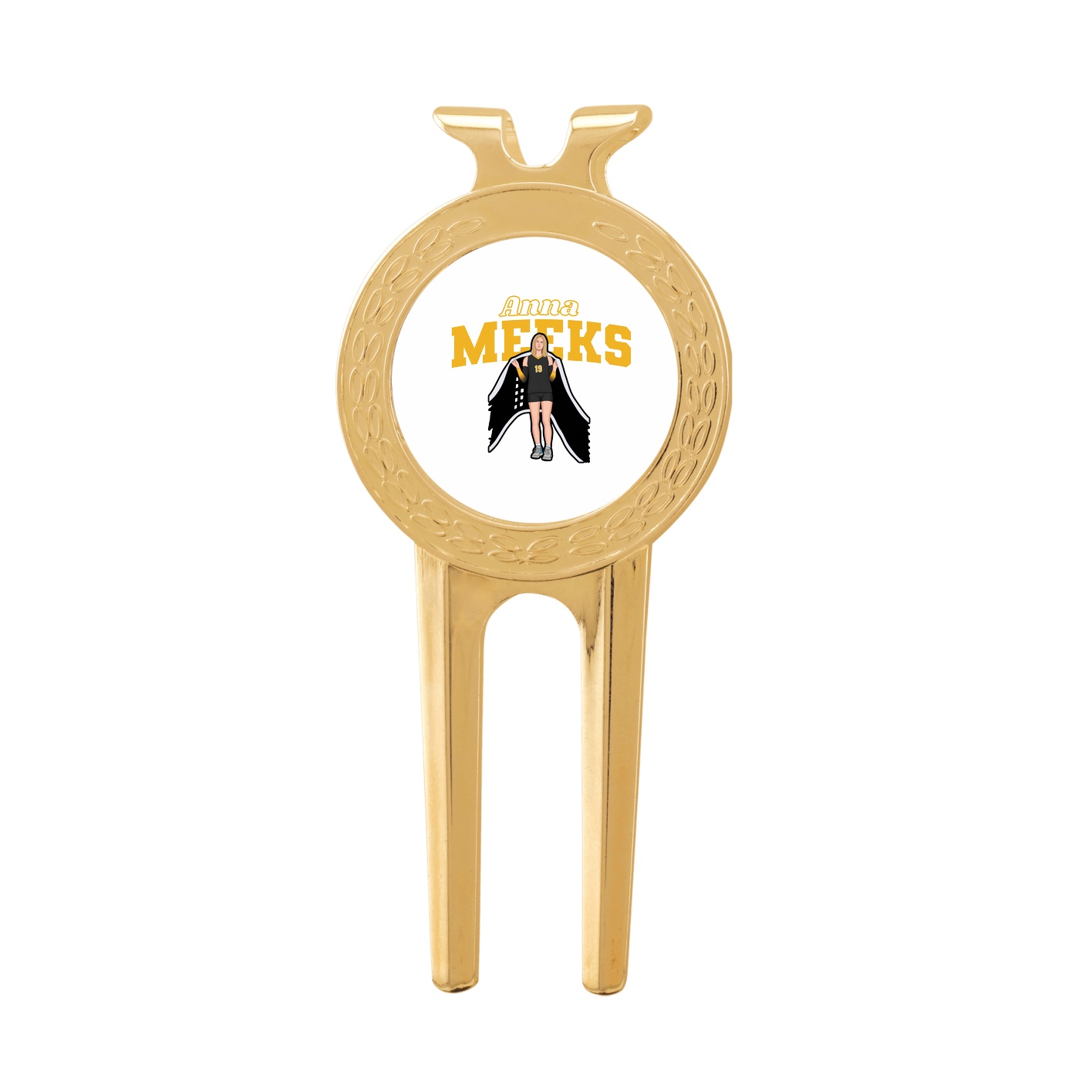 Divot Tool with Ball Marker — Name Arch in Classic