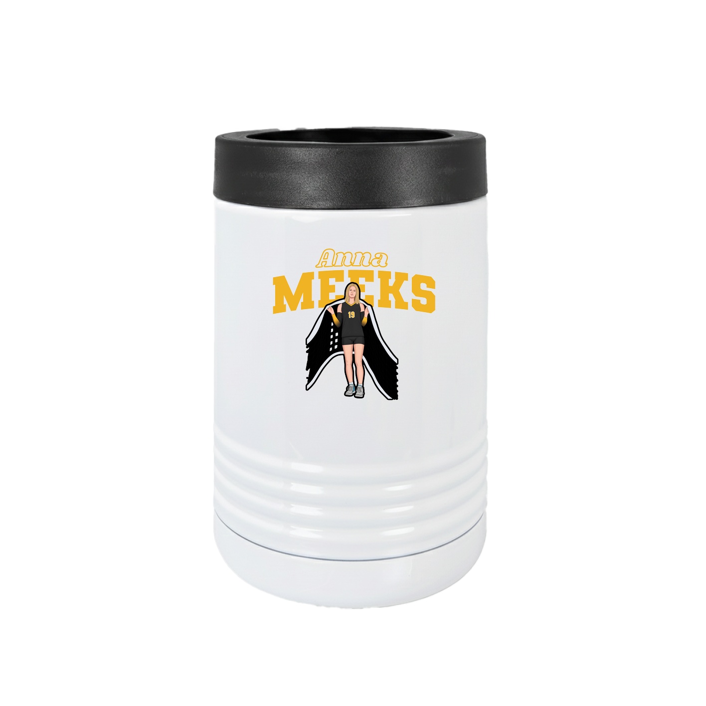Beverage Holder — Name Arch in White