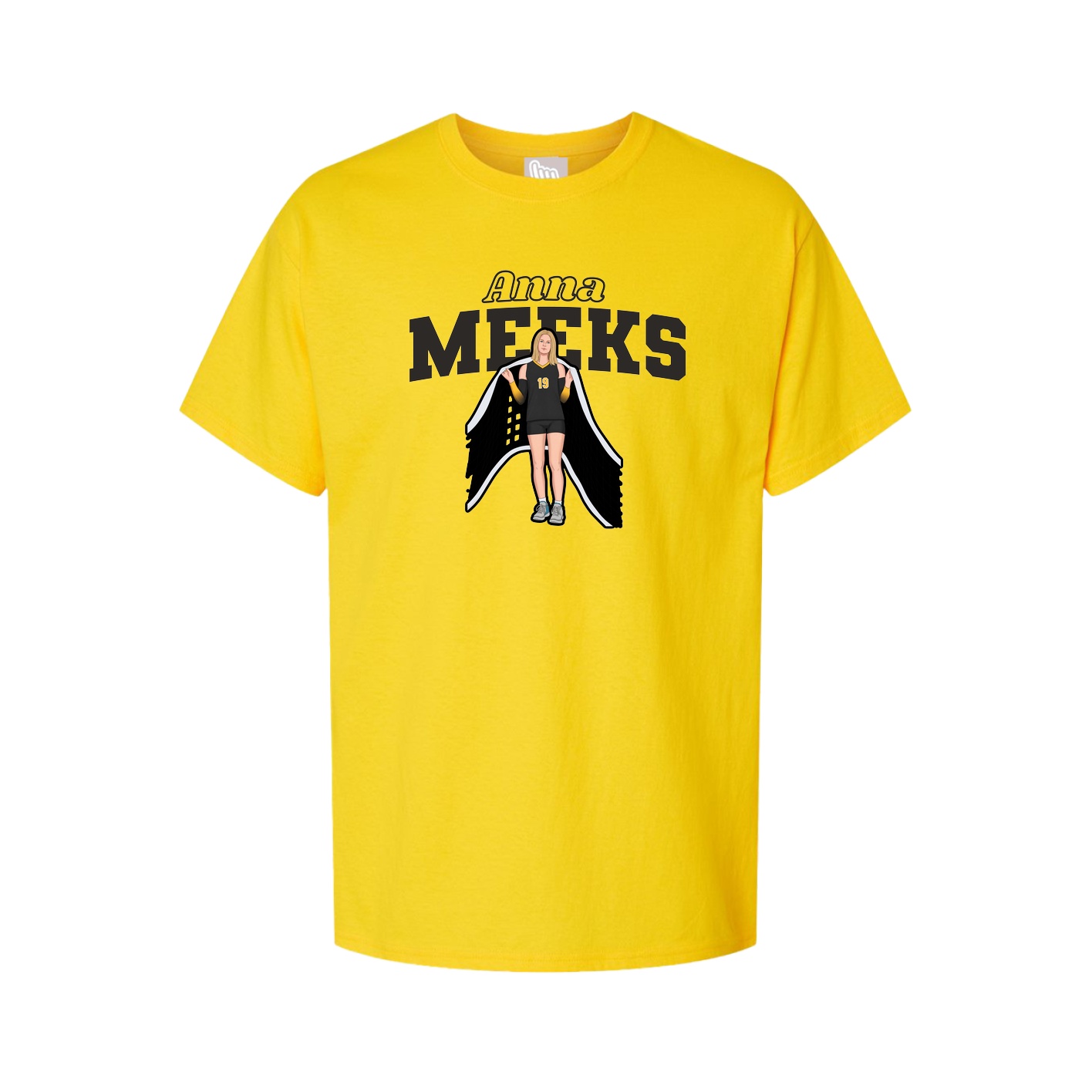 Youth Tee — Name Arch in Gold