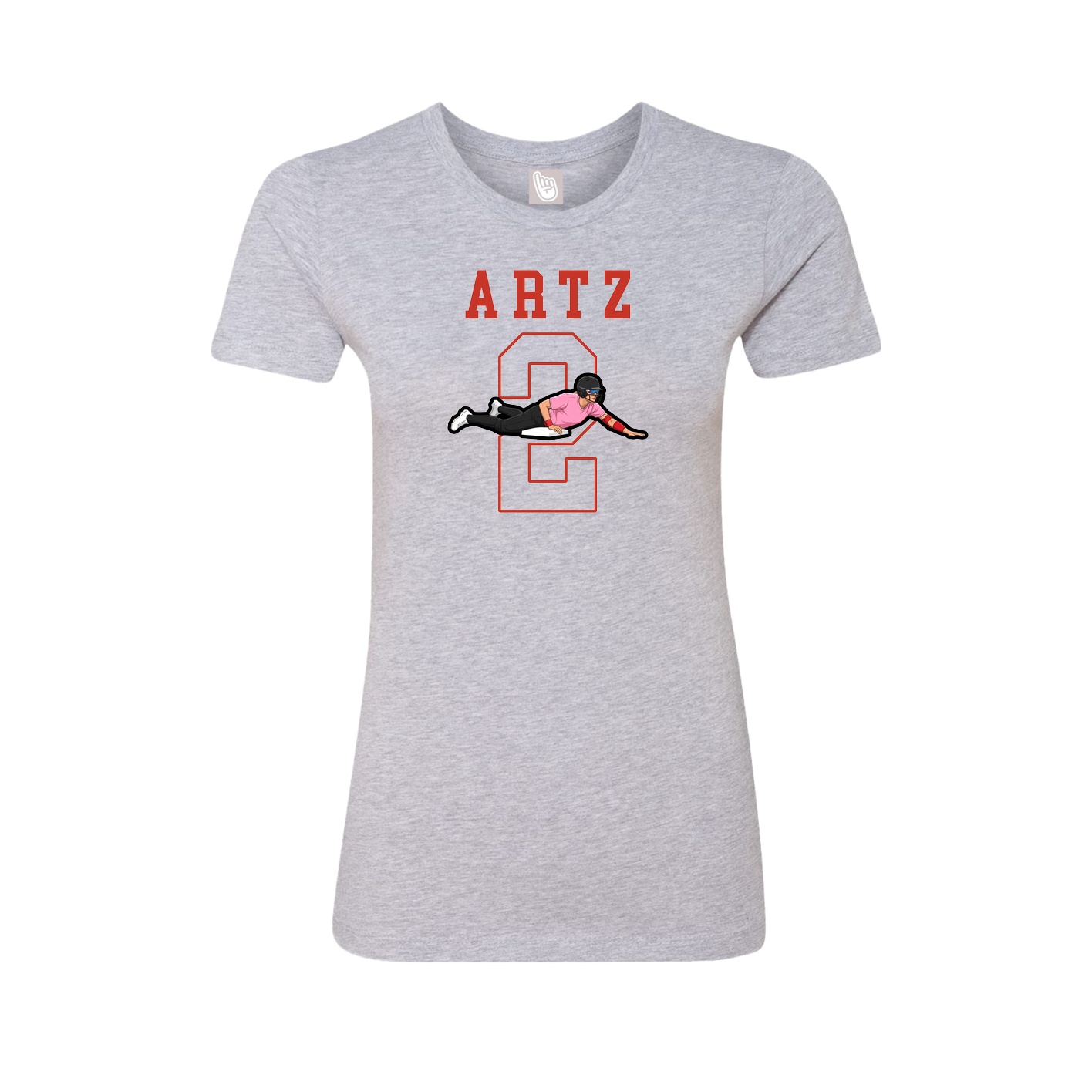 Fitted Women's Tee — Shirsey in Grey