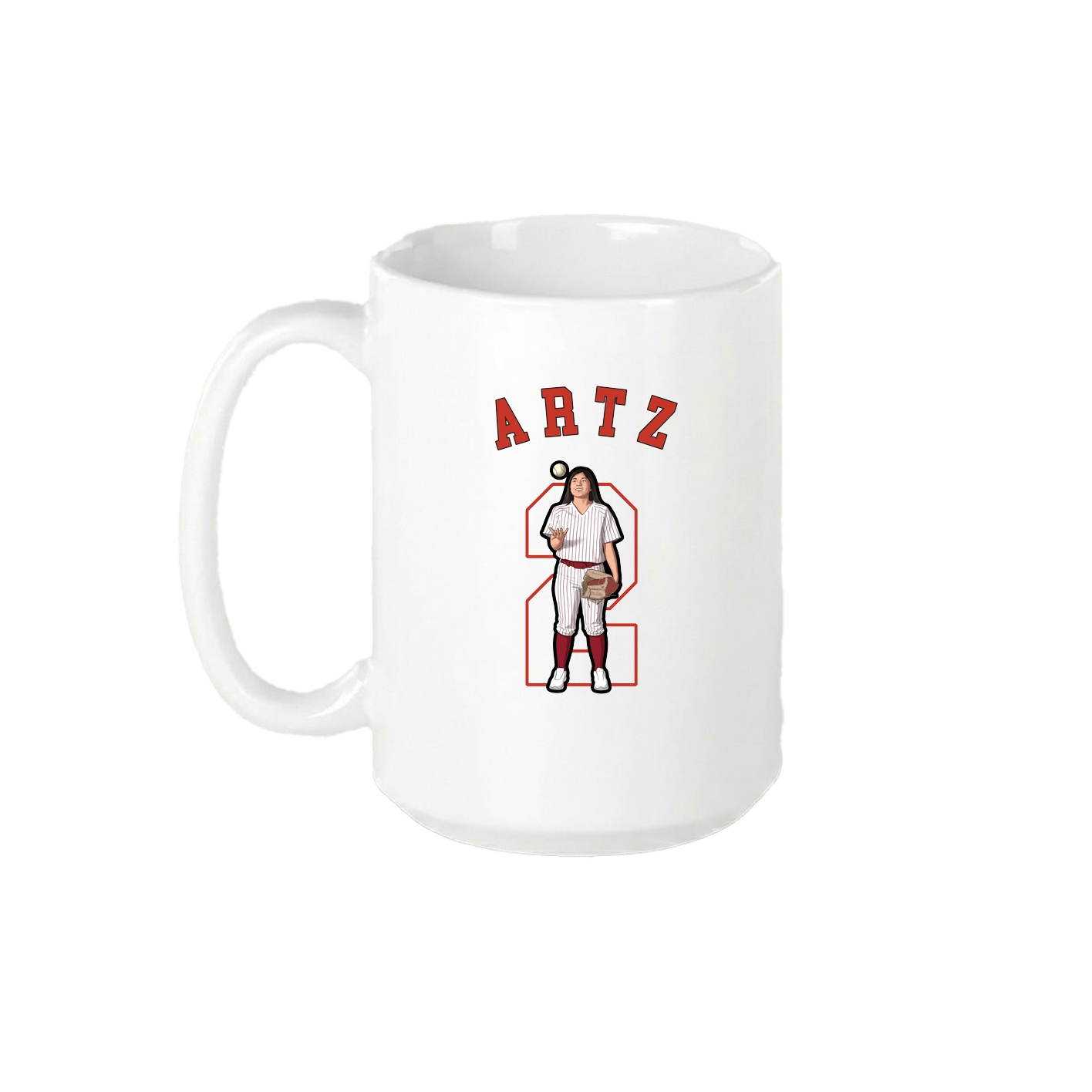 15oz Coffee Mug — Shirsey Arch in White