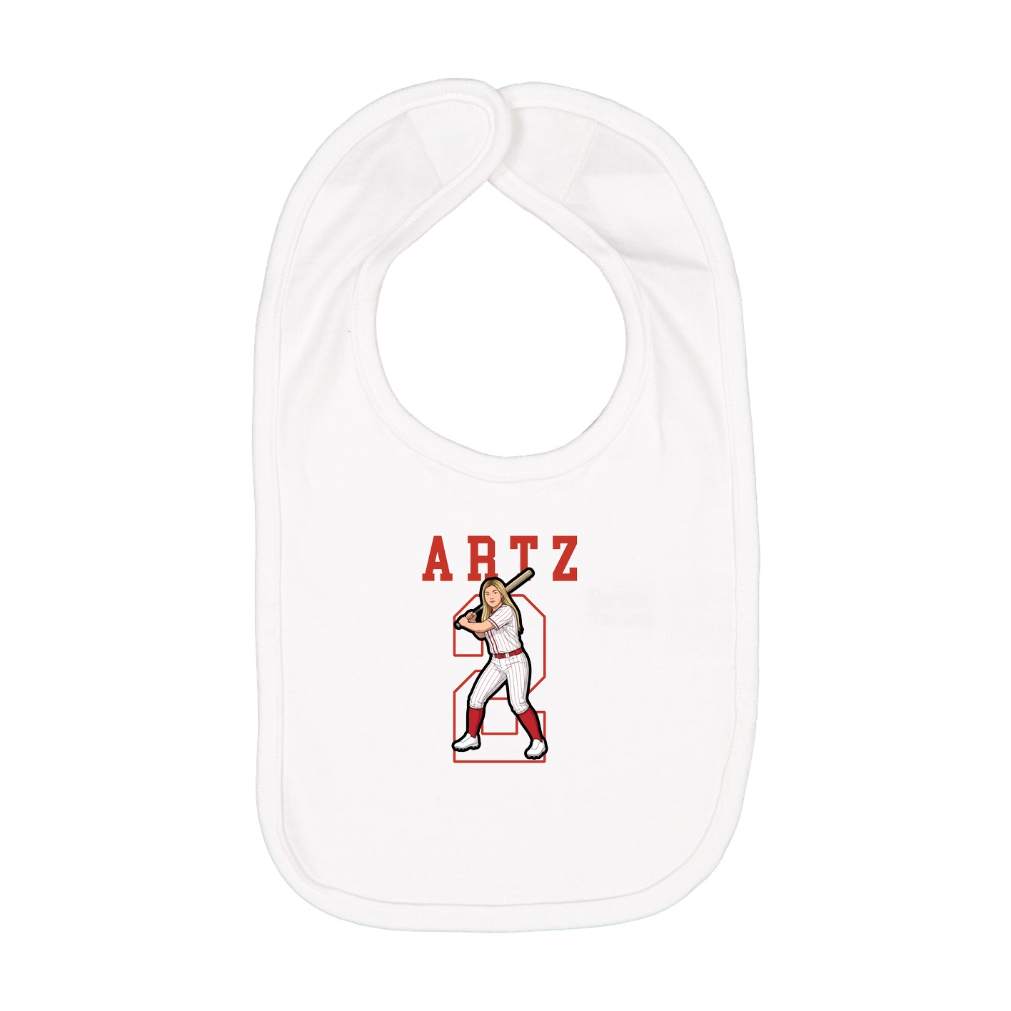 Infant Bib — Shirsey in White