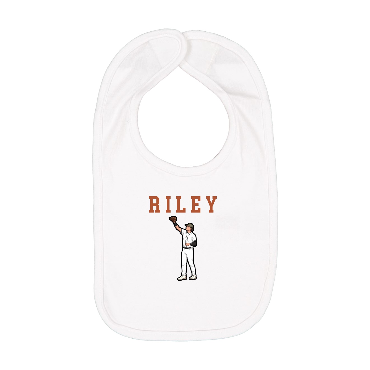 Infant Bib — Shirsey in White