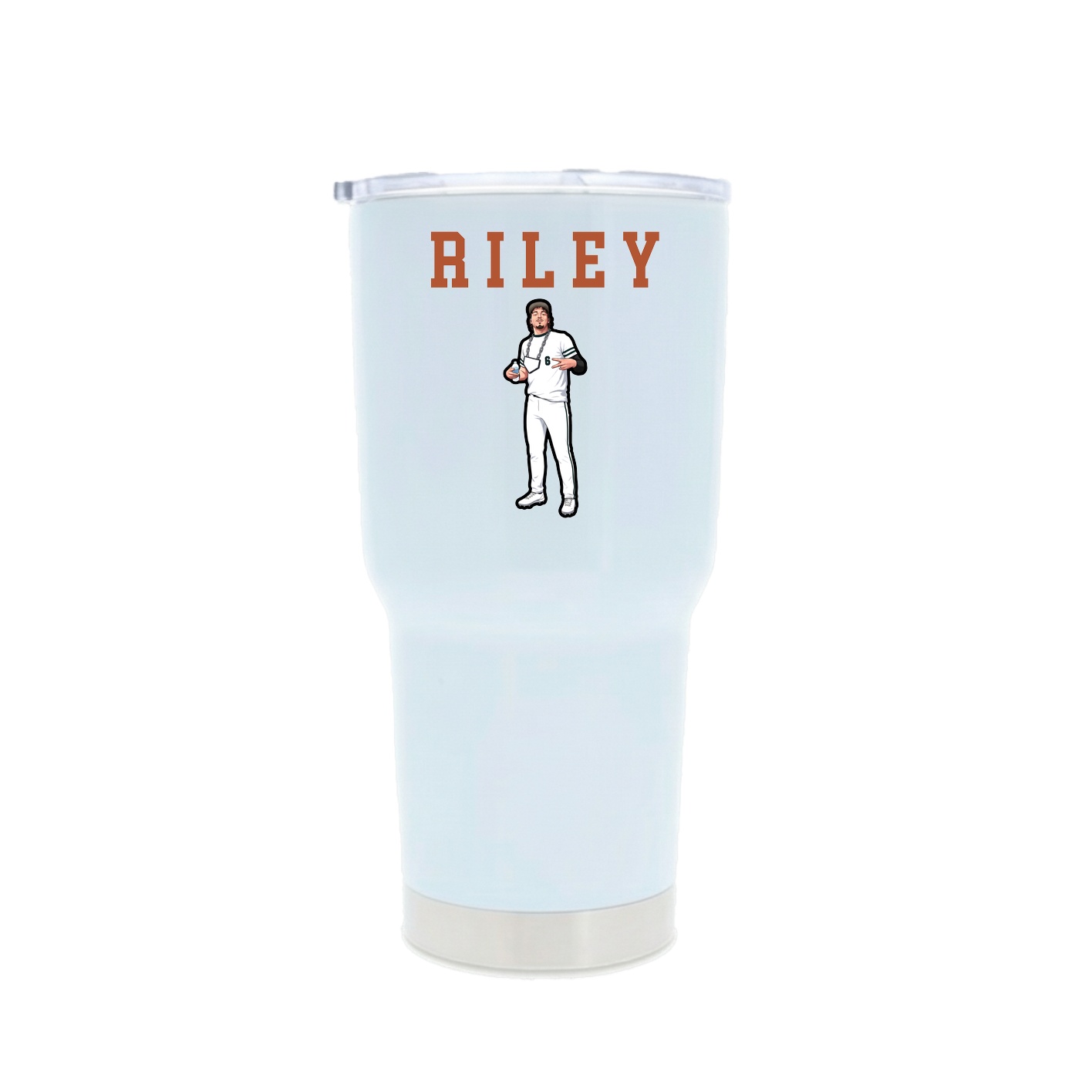 30oz Stainless Steel Tumbler — Shirsey in White