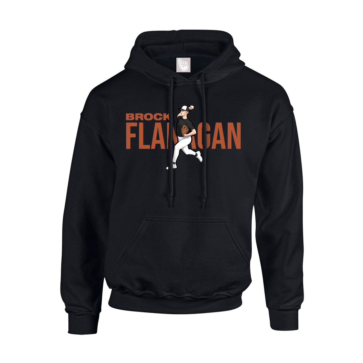 Hoodie — Player Name in Black