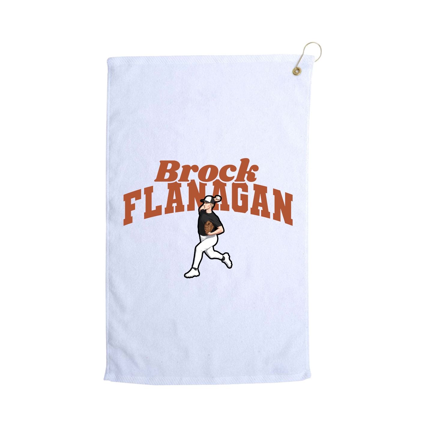 Golf Towel — Signature Arch in White