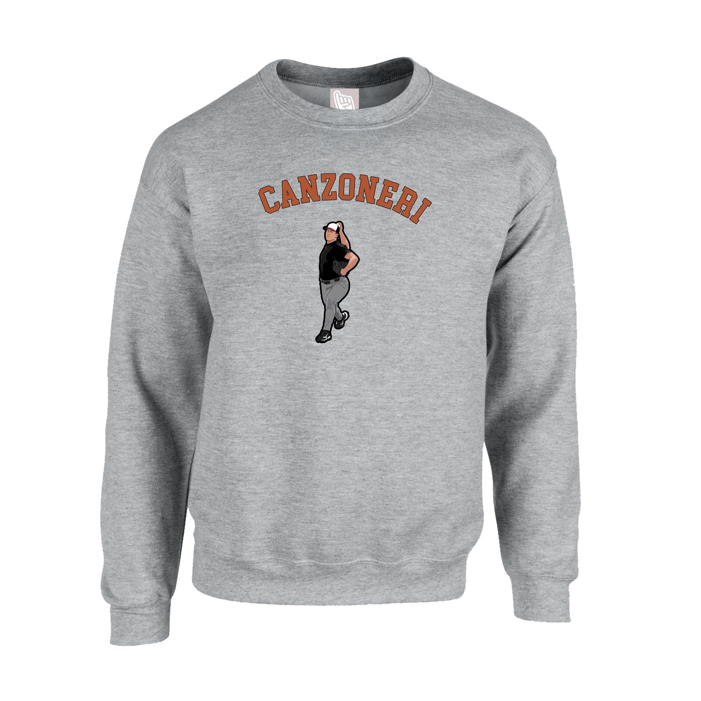 Fleece Crew — Shirsey Arch in Grey