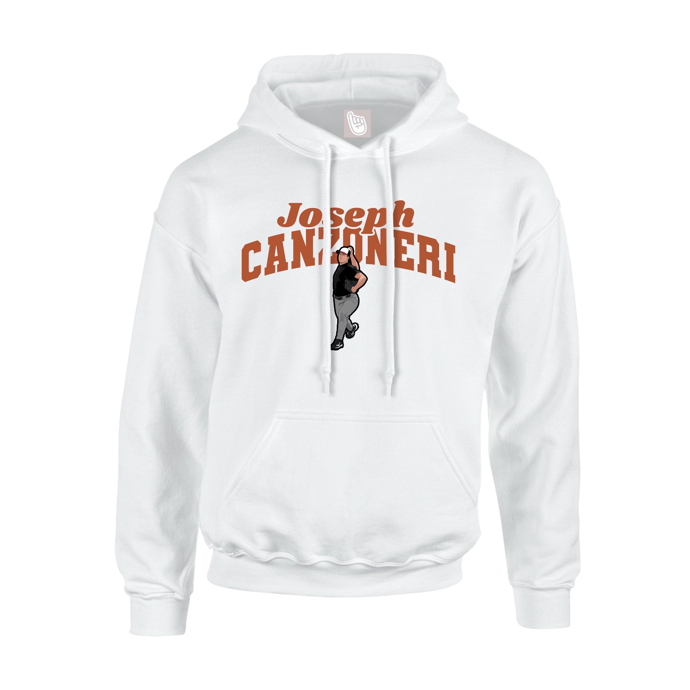 Hoodie — Signature Arch in White