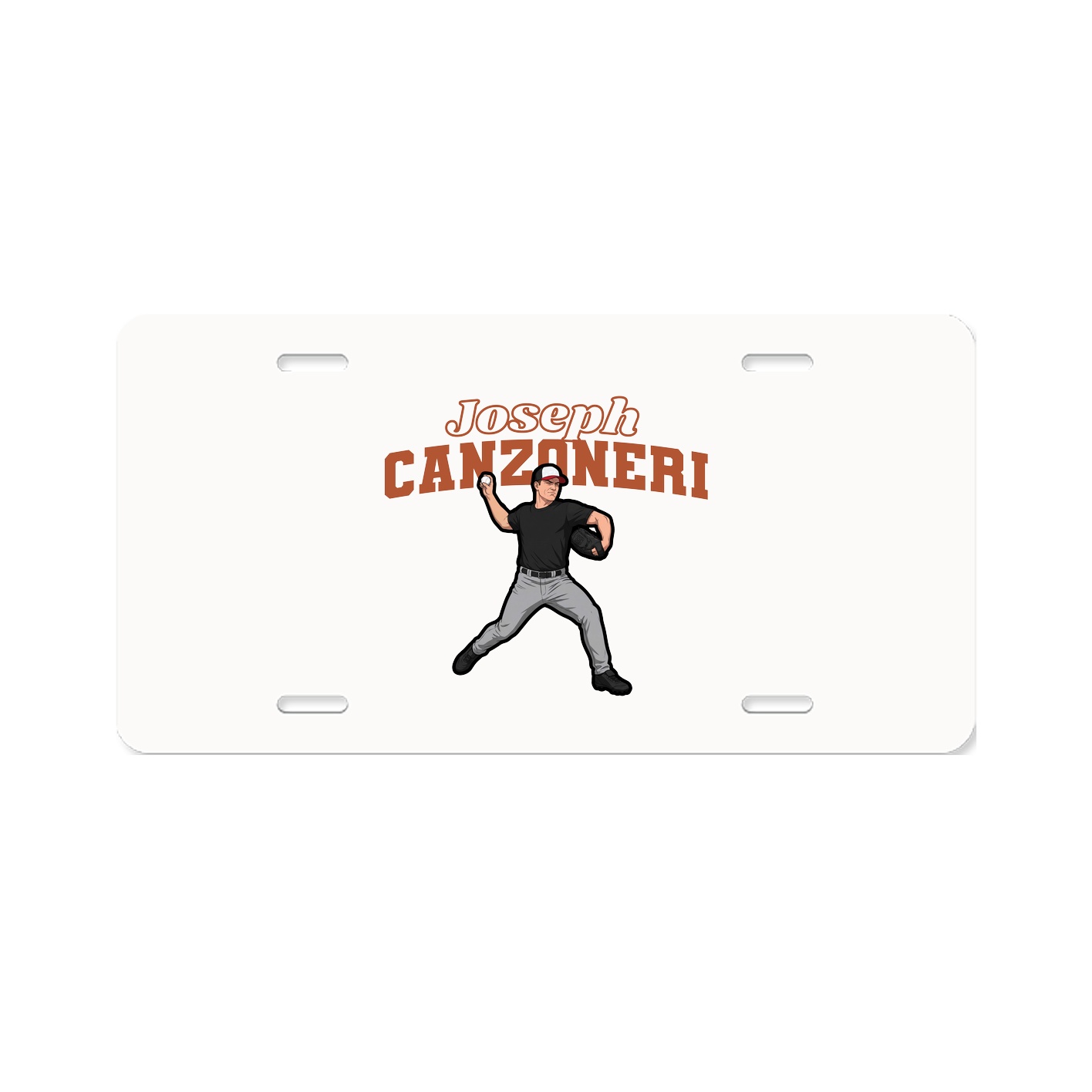 License Plate — Name Arch in Classic