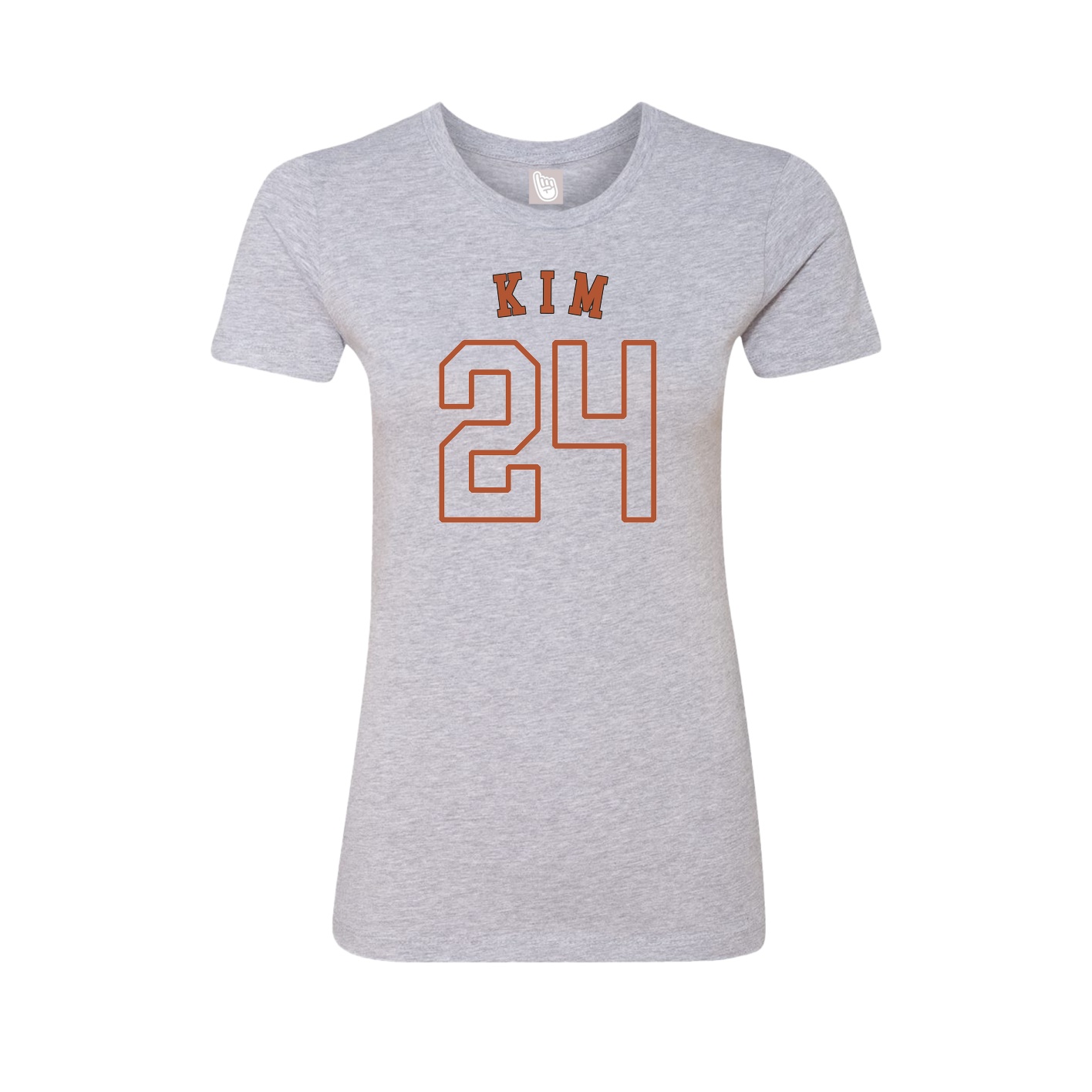 Fitted Women's Tee — Shirsey Arch in Grey