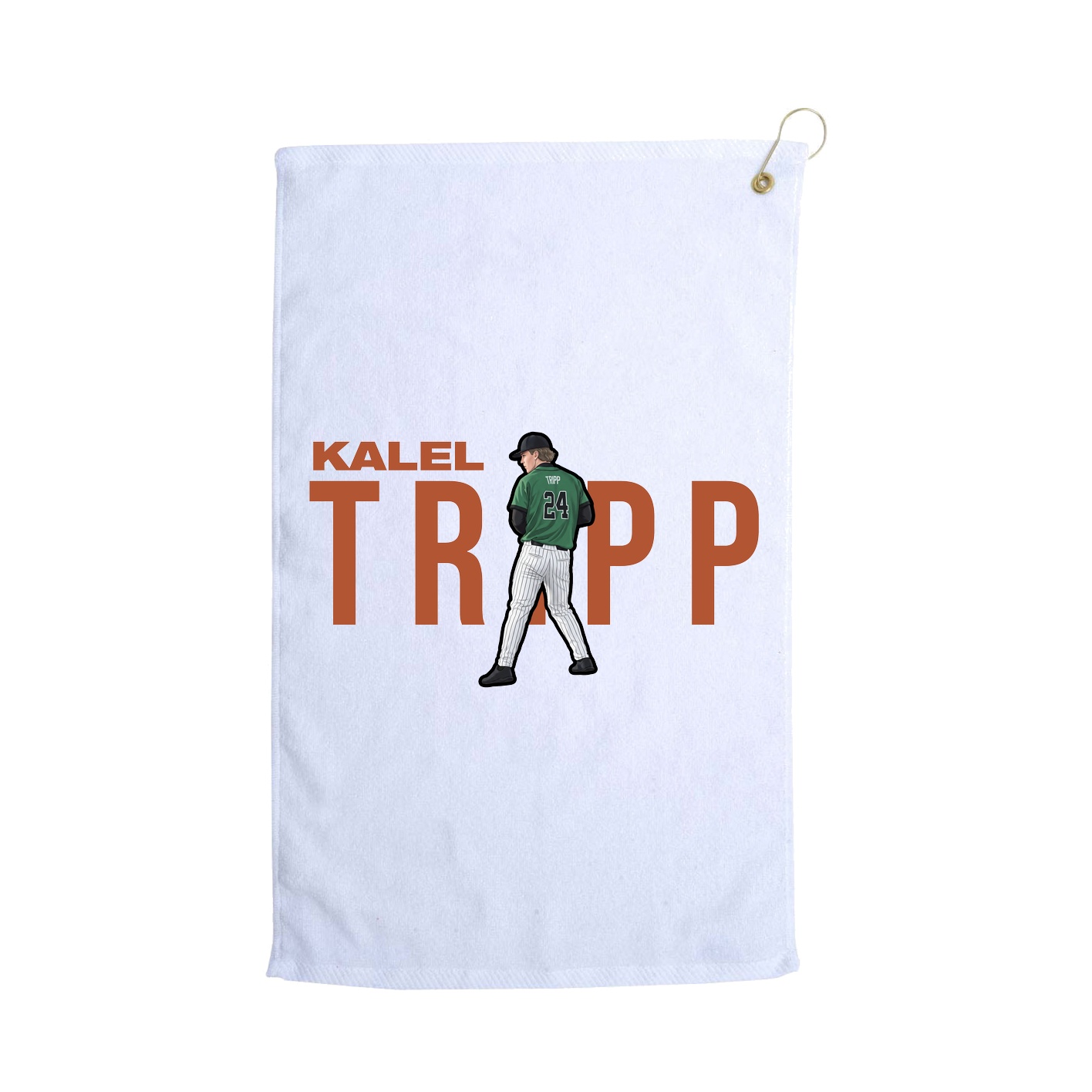 Golf Towel — Player Name in White
