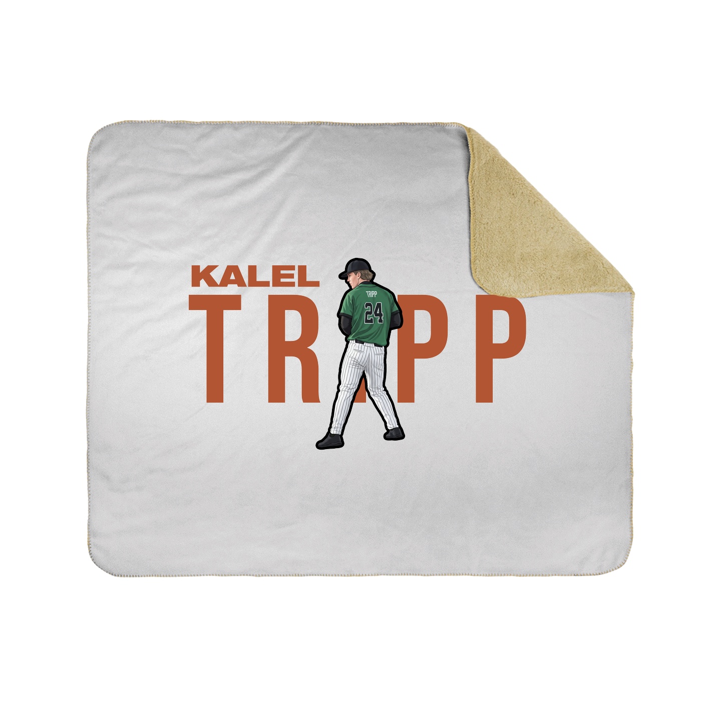 Throw Blanket — Player Name in White
