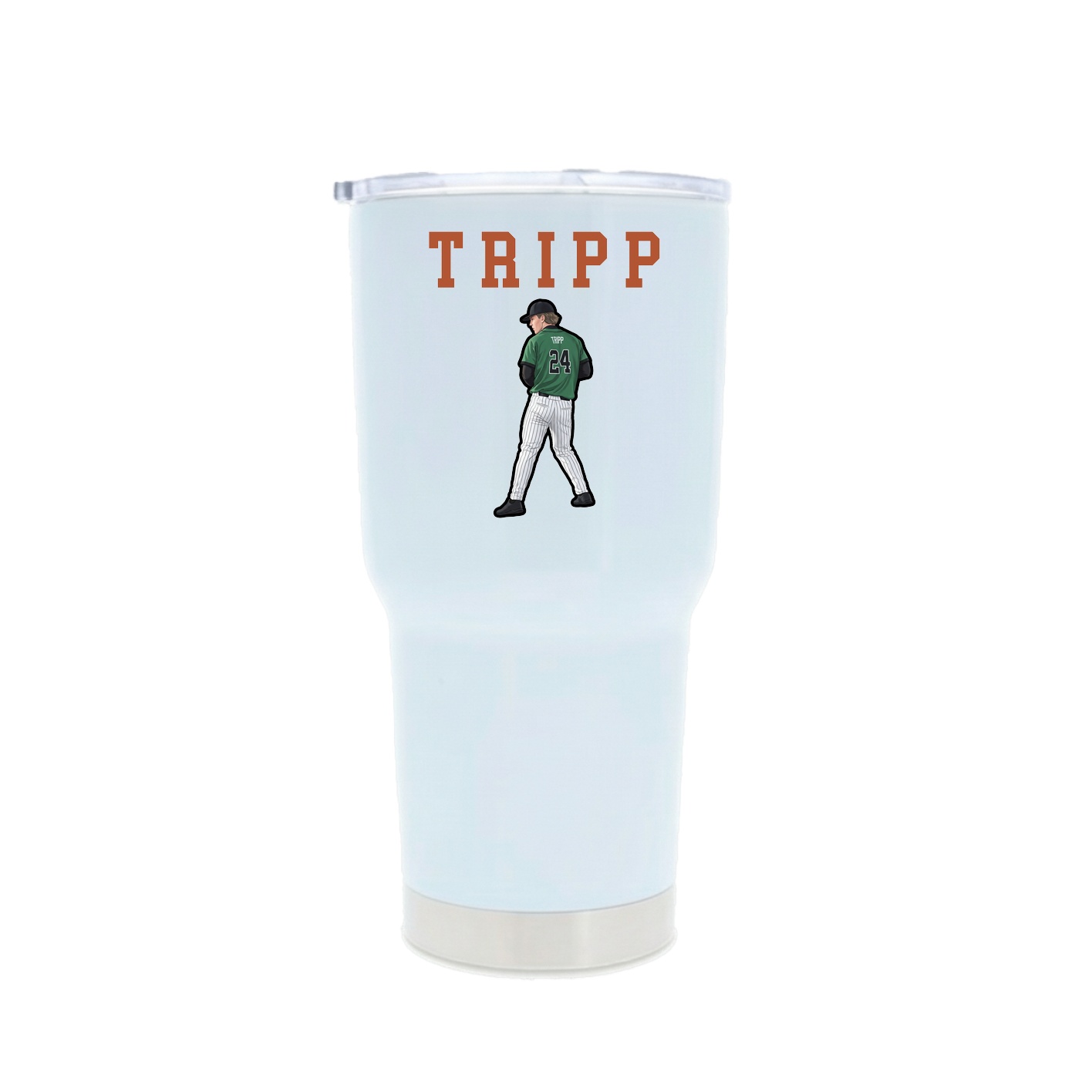 30oz Stainless Steel Tumbler — Shirsey in White