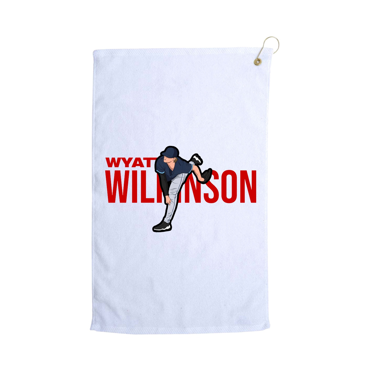 Golf Towel — Player Name in White