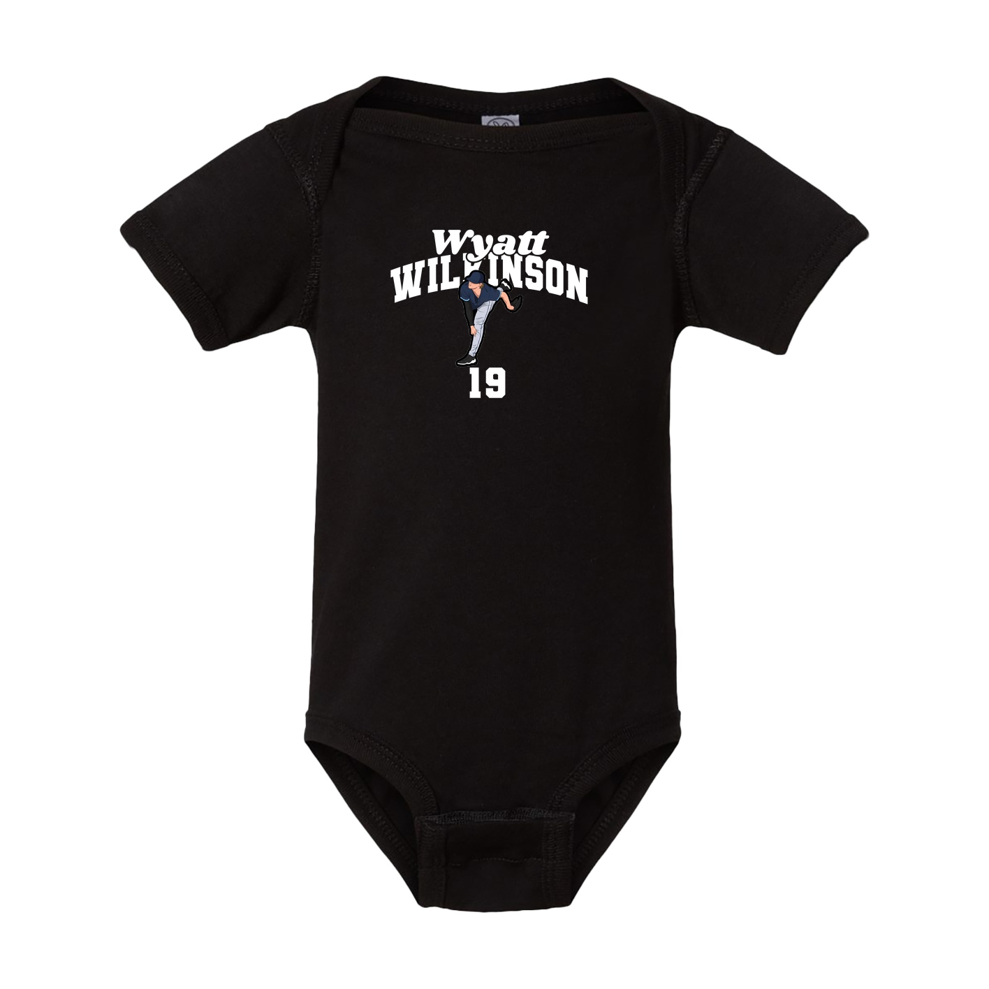 Baby Onesie — Signature Arch in Black